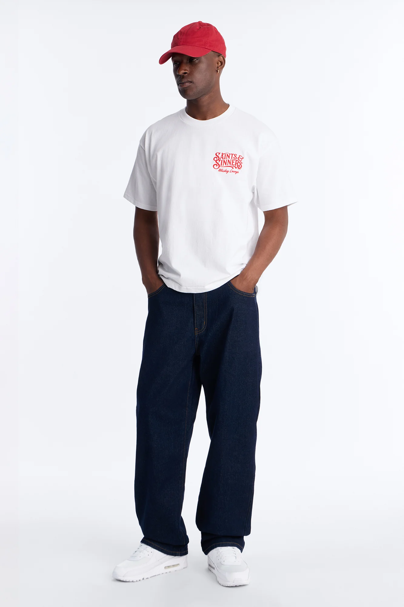 Saints & Sinners Boxy Short Sleeve Tee - White - Image 2