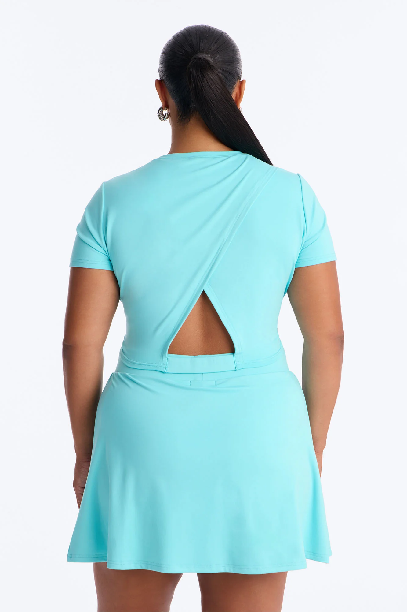 Sandy Mini Skirt Set - Aqua - Image 8