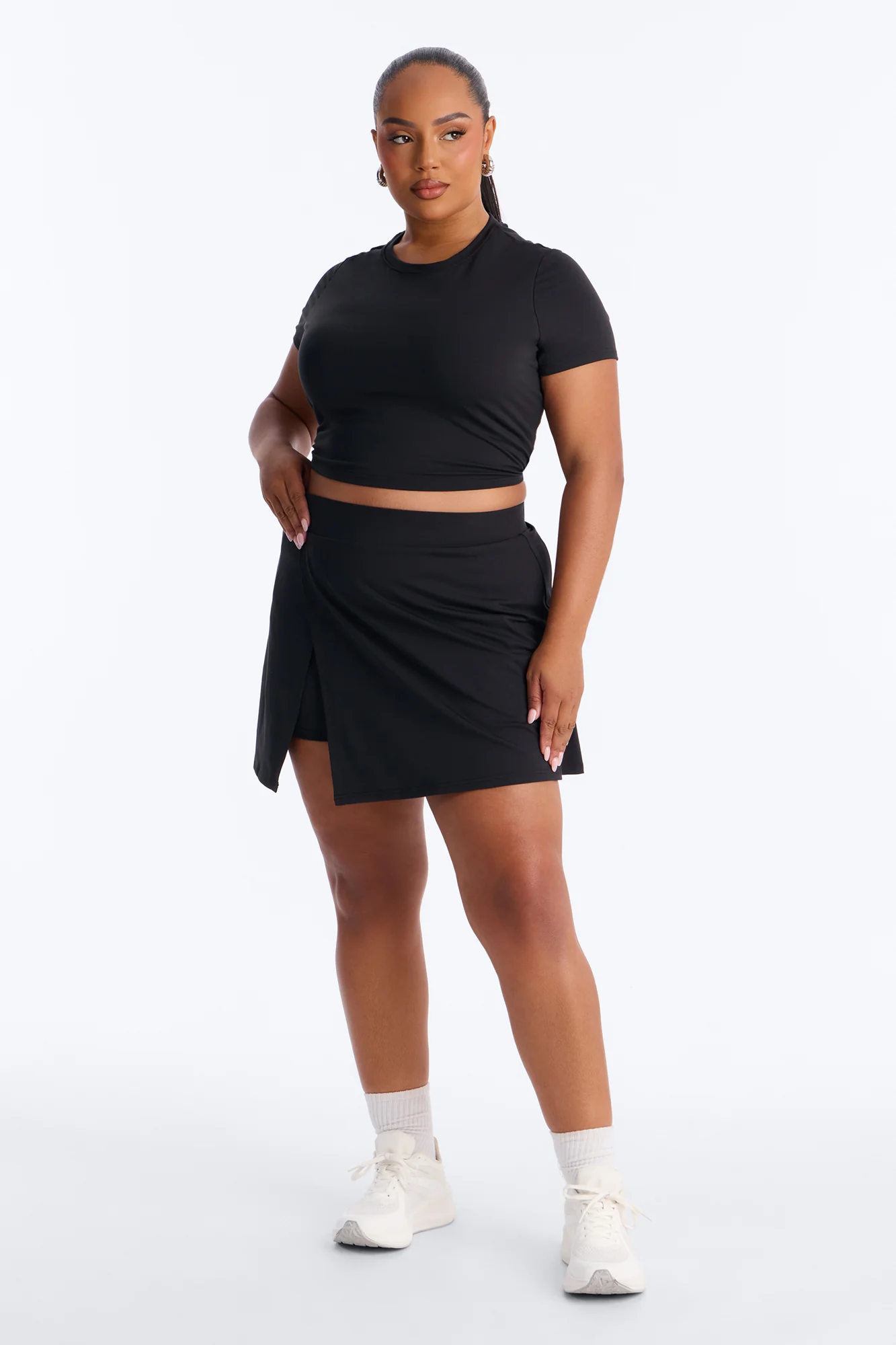 Sandy Mini Skirt Set - Black - Image 5