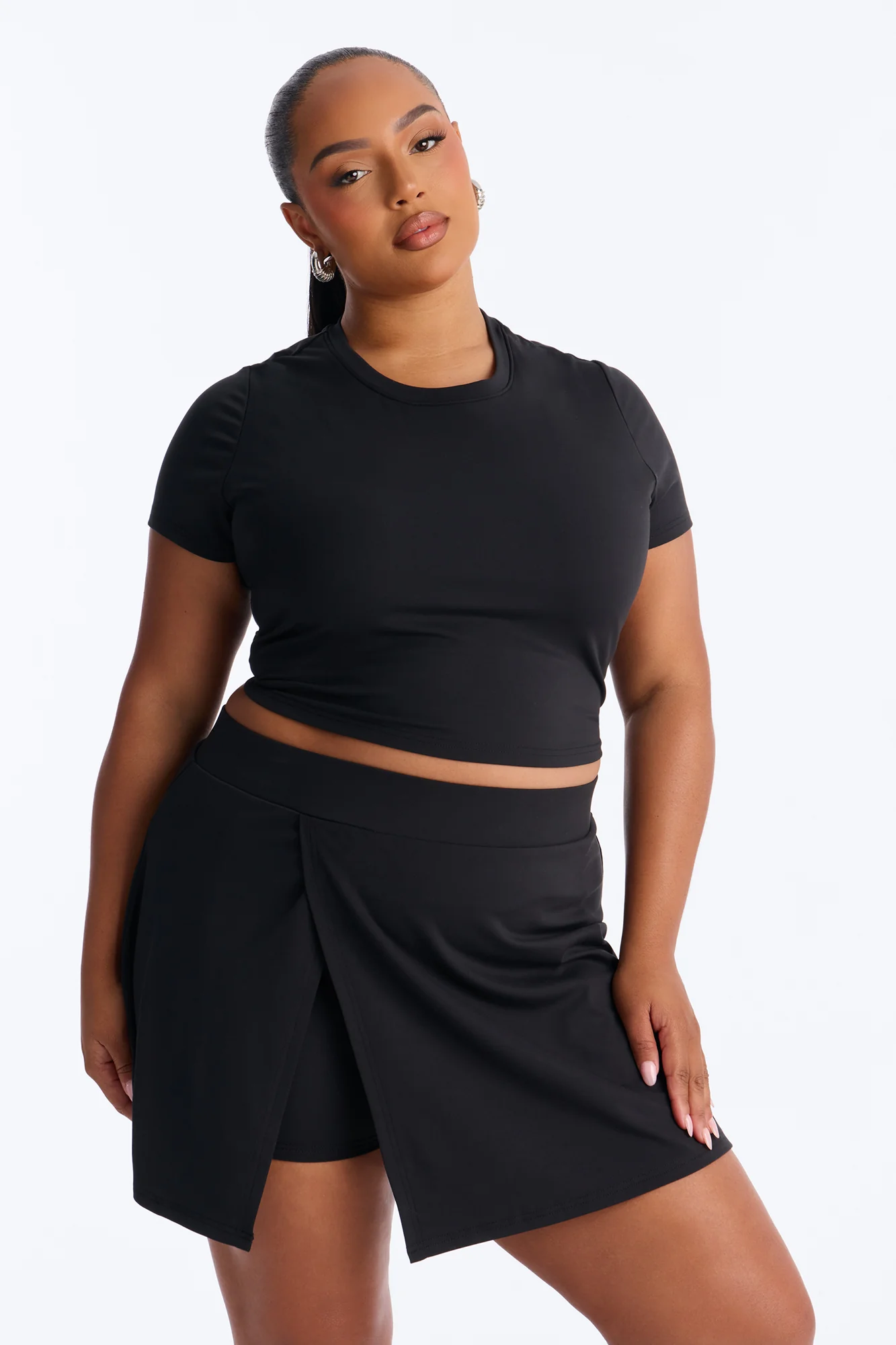 Sandy Mini Skirt Set - Black - Image 6