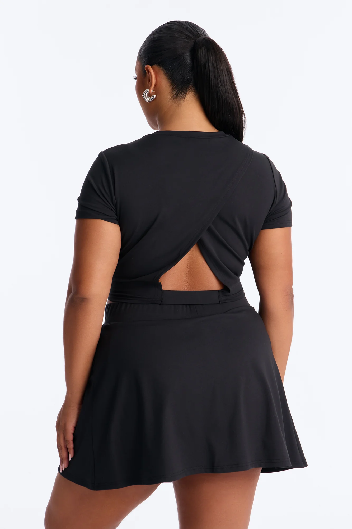 Sandy Mini Skirt Set - Black - Image 9