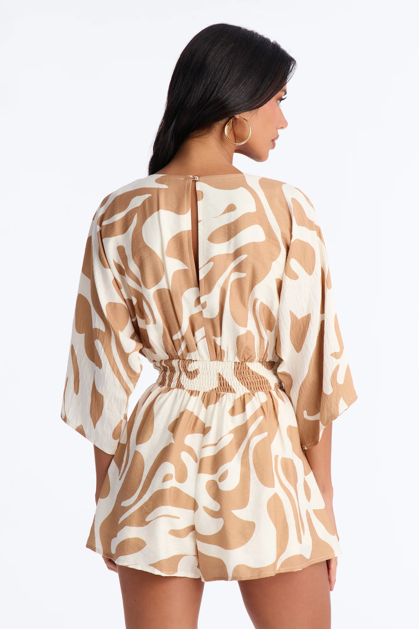 Santorini Days Romper - Taupe - Image 4