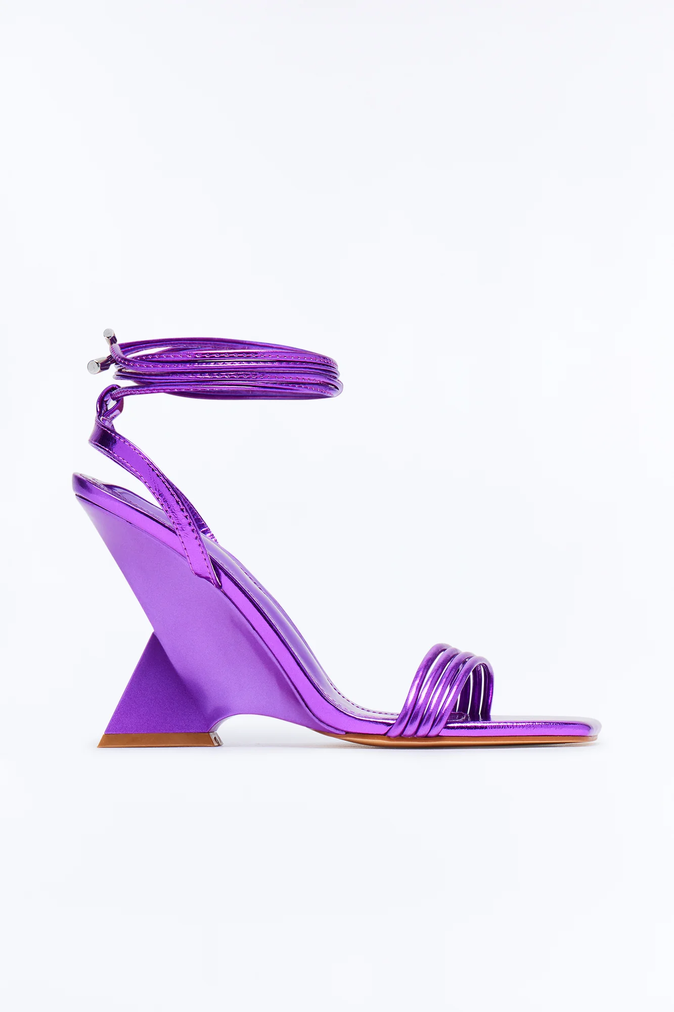 Saphira Wrap Up Novelty Wedges - Purple