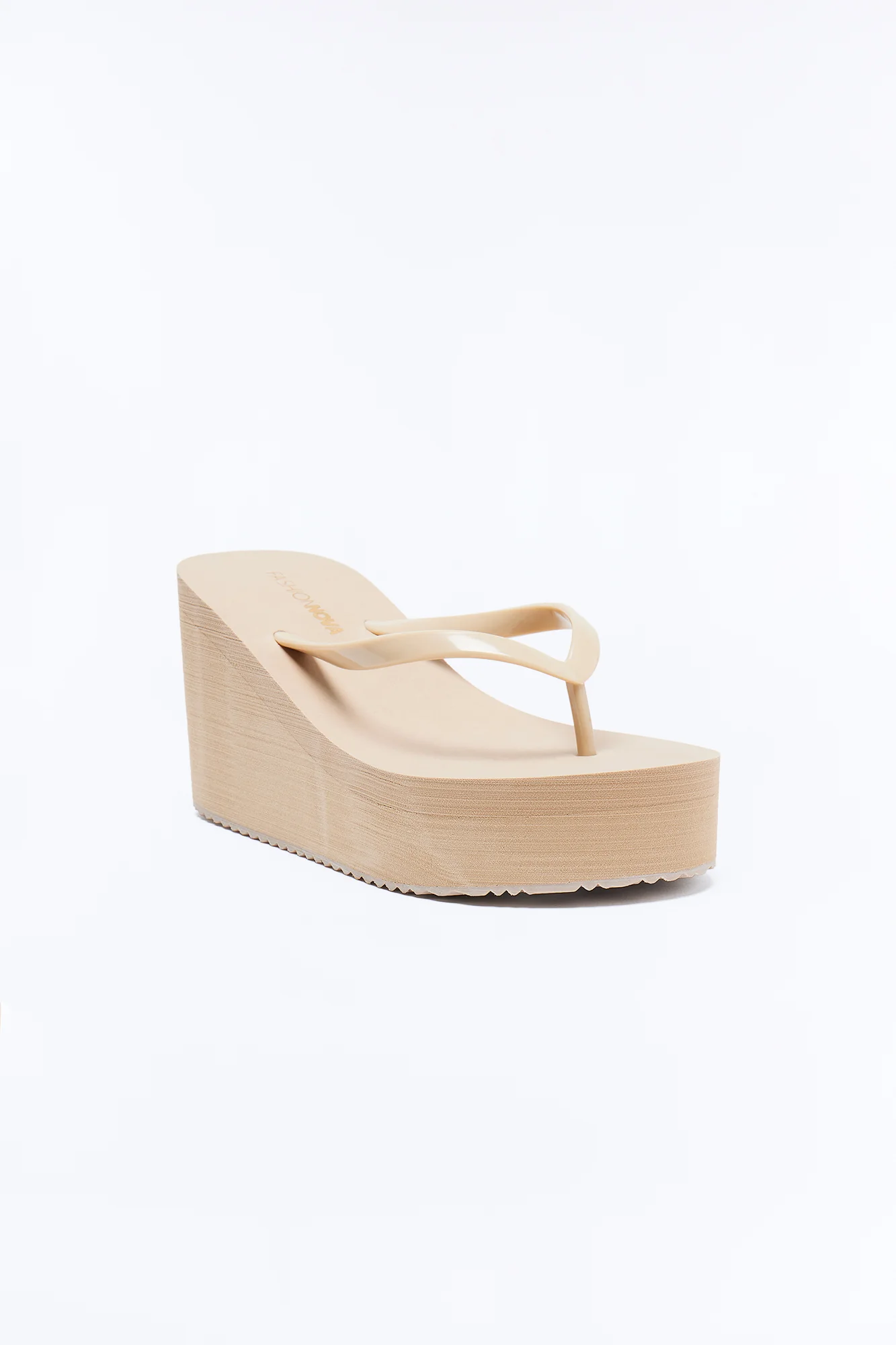 Saturday Thong Platform Wedges - Taupe - Image 2