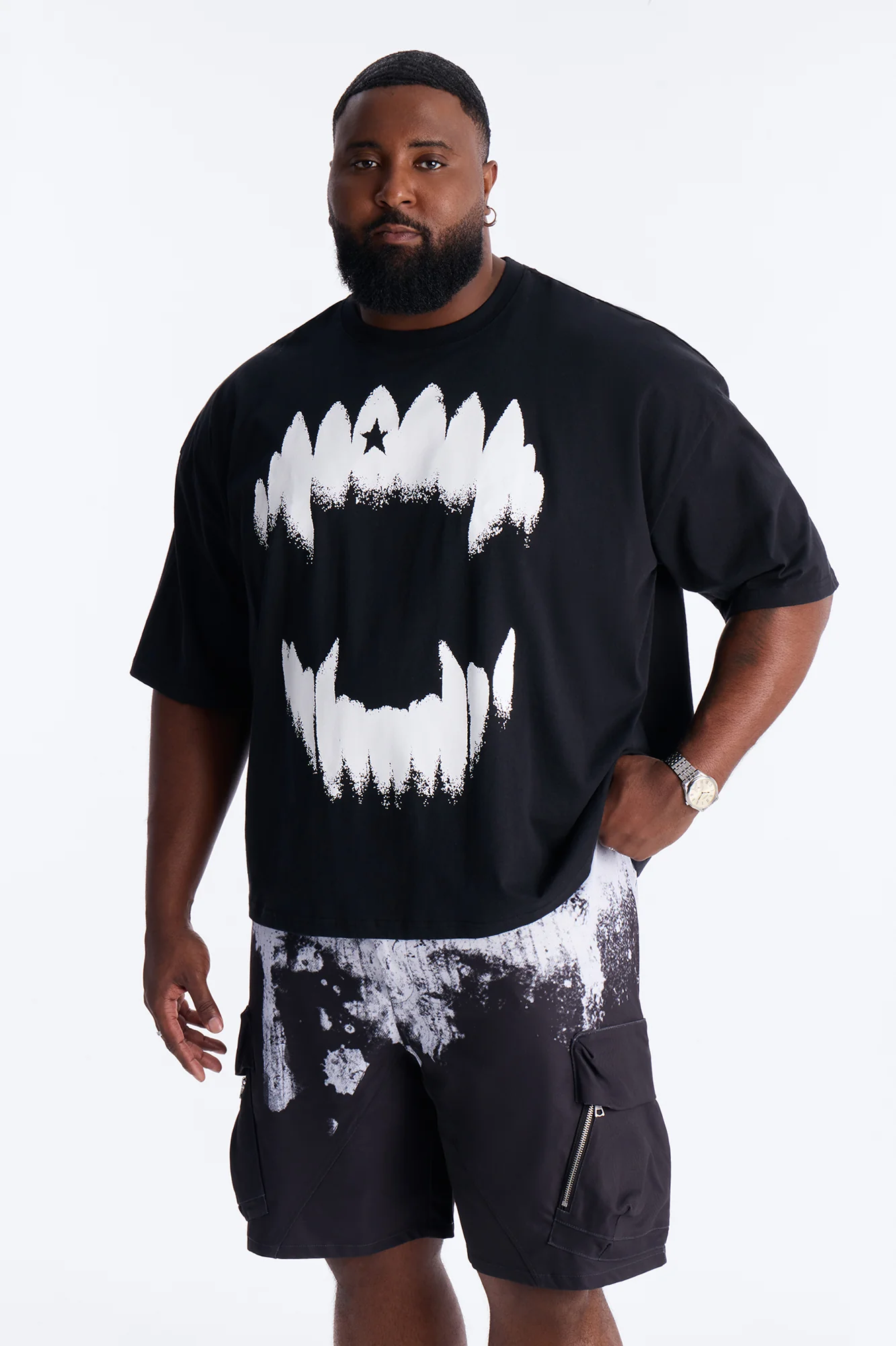 Savage Grill Boxy Short Sleeve Tee - Black - Image 4