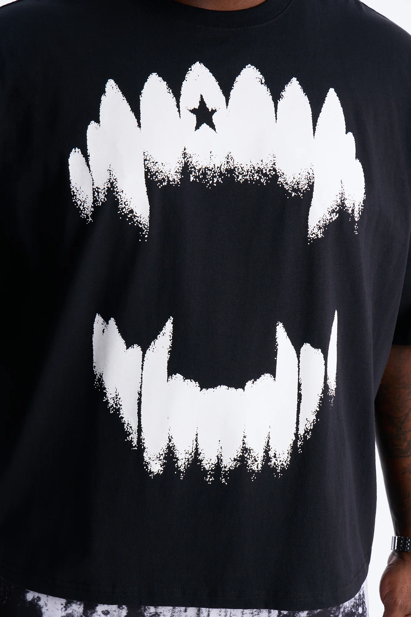 Savage Grill Boxy Short Sleeve Tee - Black - Image 6