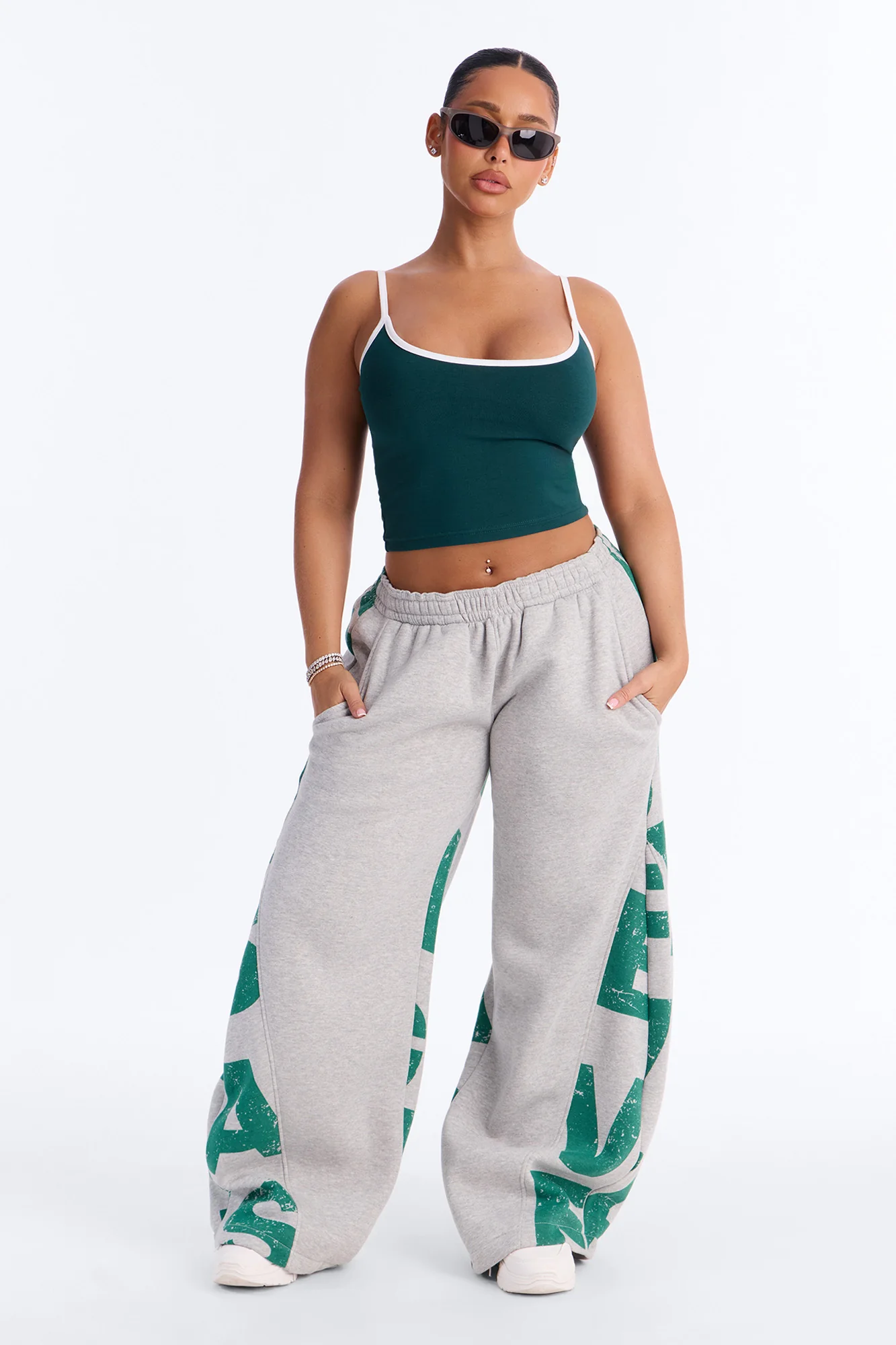 Savage Mode Fleece Pant Set - Green/combo