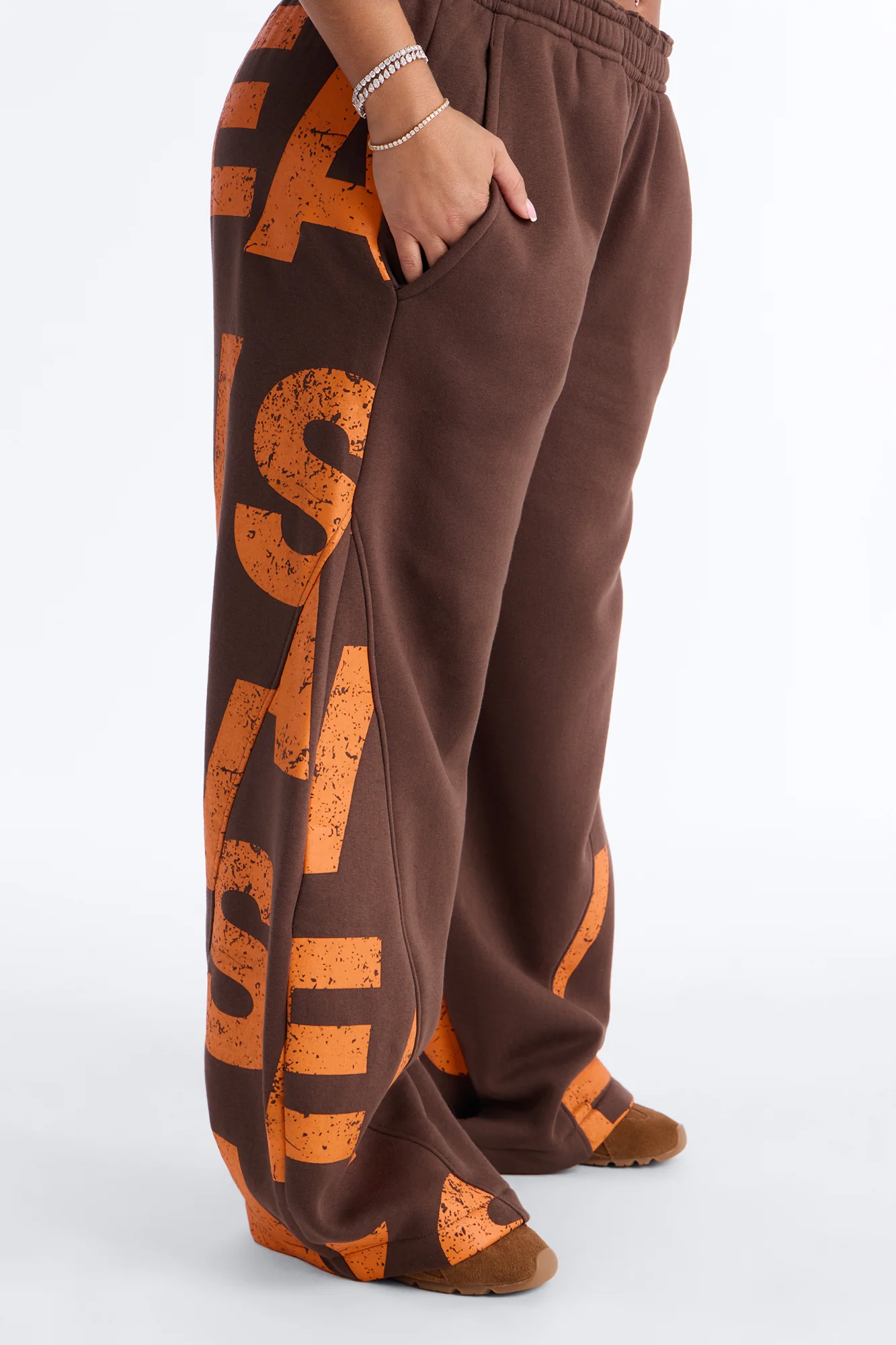 Savage Mode Fleece Pant Set - Orange/combo - Image 3