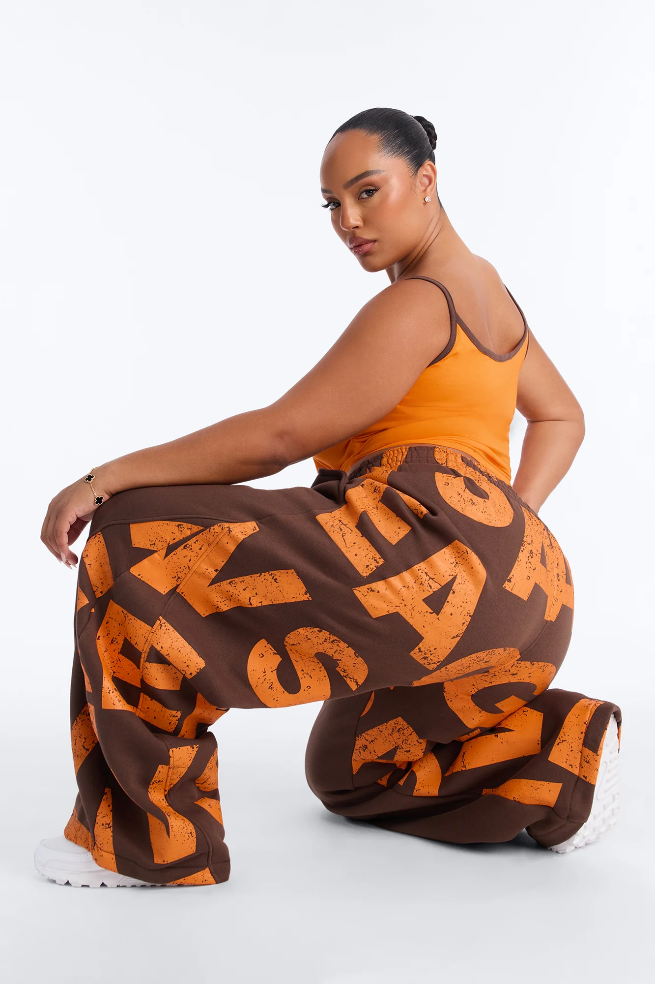 Savage Mode Fleece Pant Set - Orange/combo - Image 7