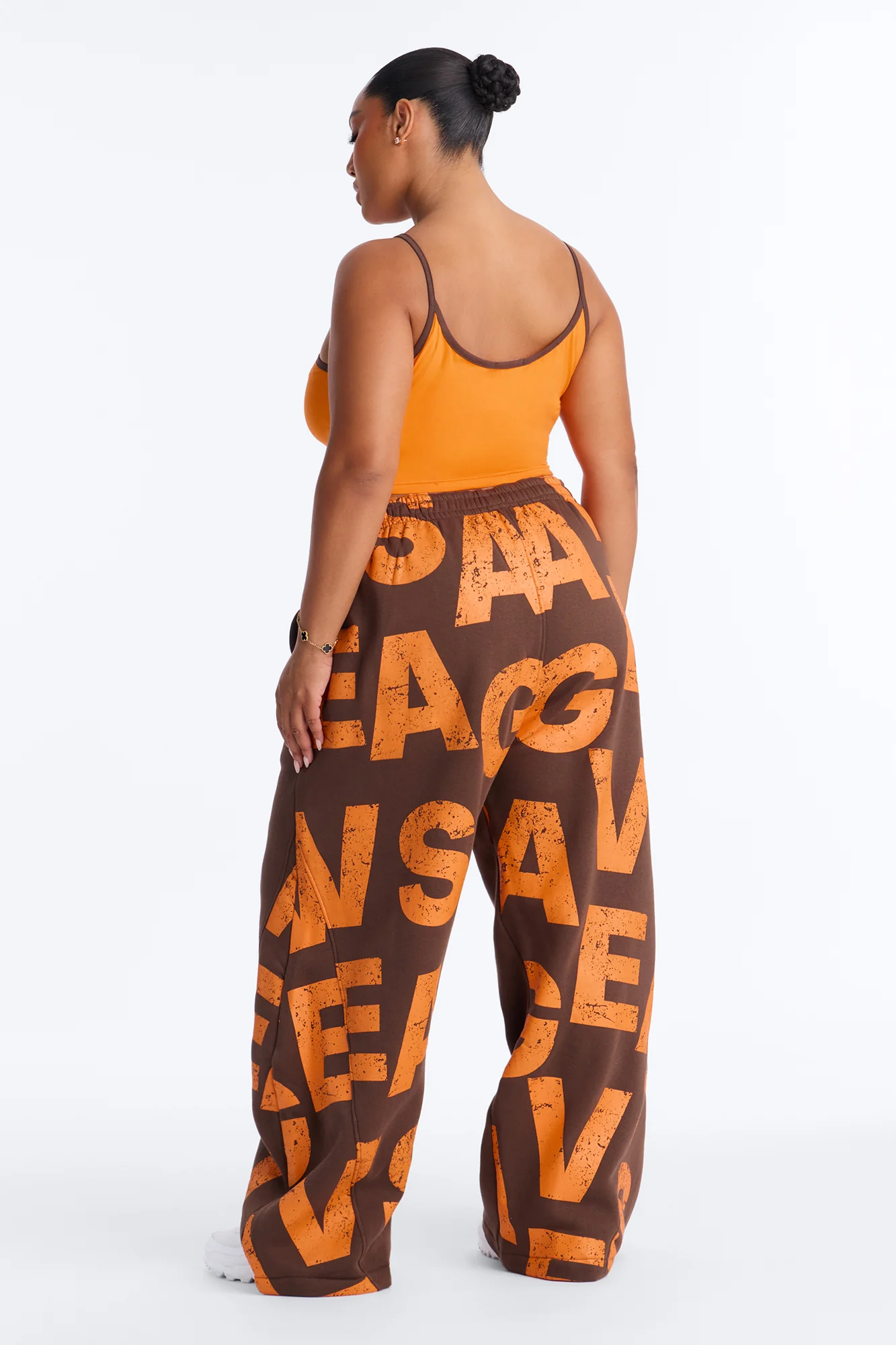 Savage Mode Fleece Pant Set - Orange/combo - Image 8
