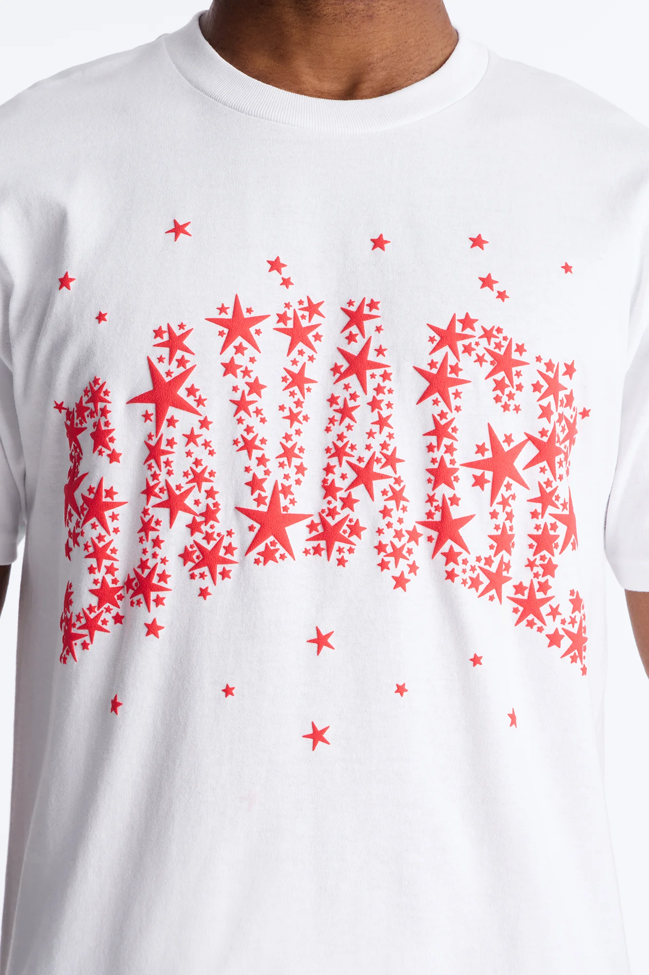 Savage Star Oversized Short Sleeve Tee - White - Image 3