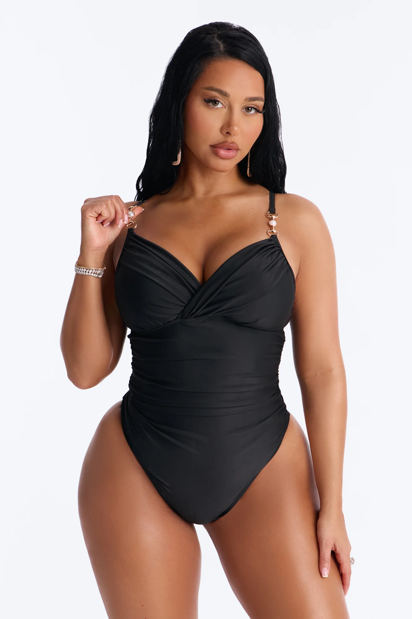 Savoring Summer 1 Piece Swimsuit - Black