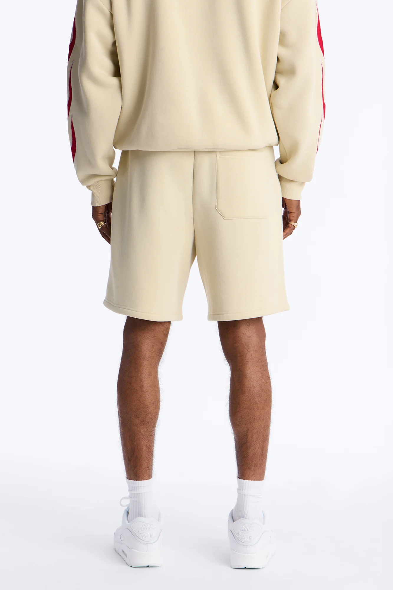 Scarface Embroidery Patch Sweatshorts - Khaki - Image 4