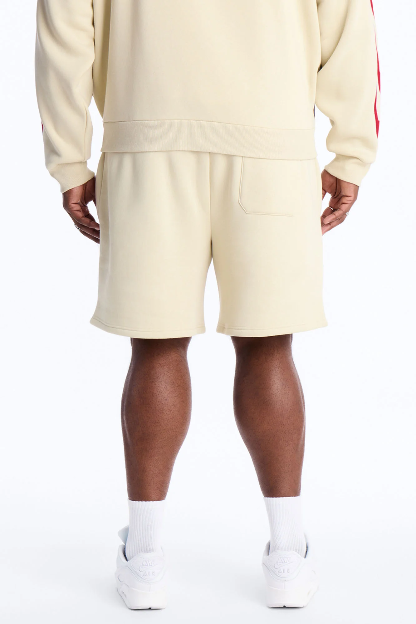 Scarface Embroidery Patch Sweatshorts - Khaki - Image 9
