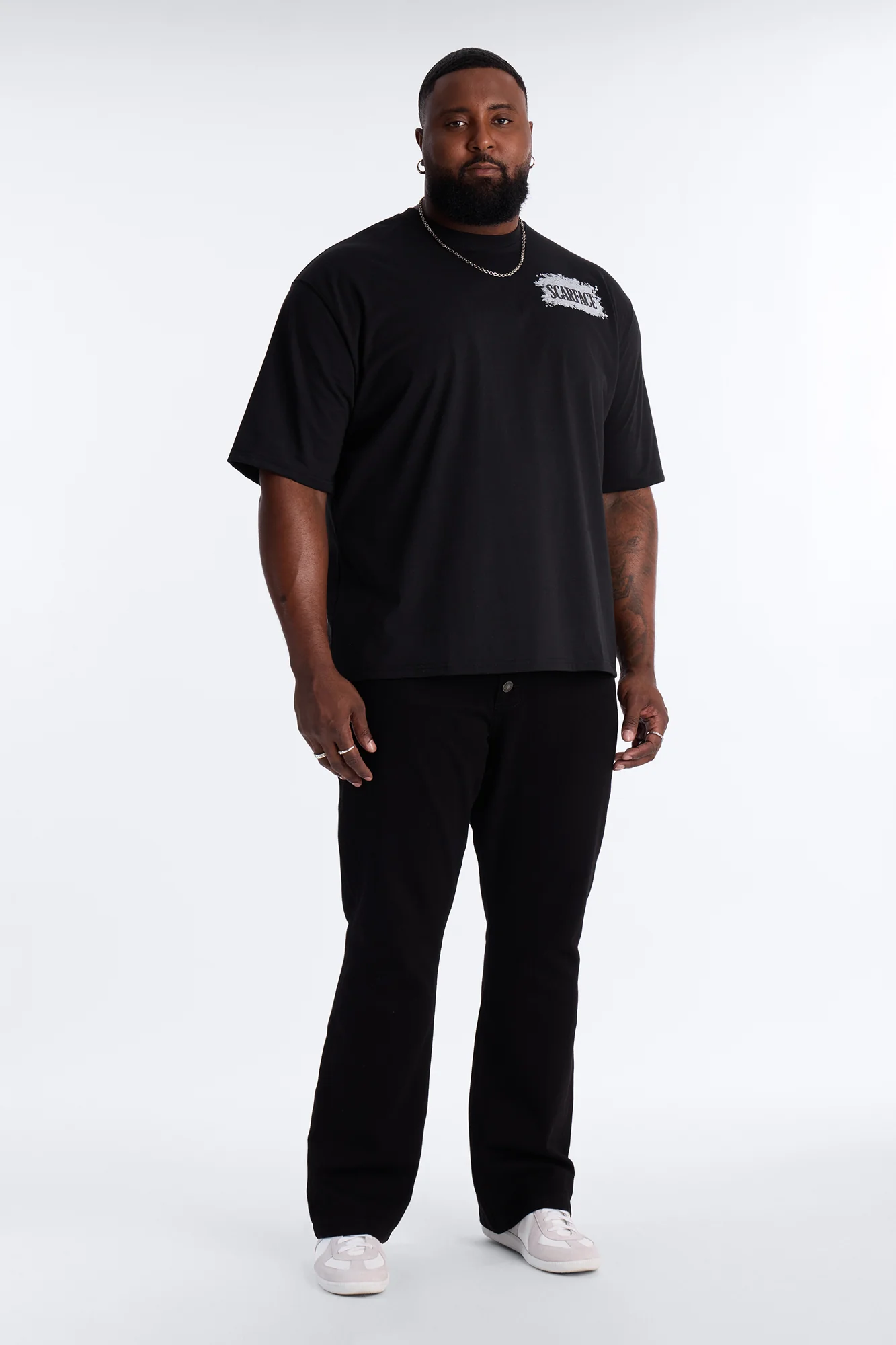 Scarface Money Power Respect Motto Short Sleeve Tee - Black - Image 6