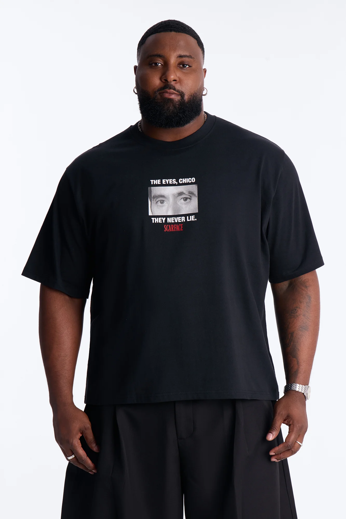 Scarface The Eyes Chico Short Sleeve Tee - Black - Image 4