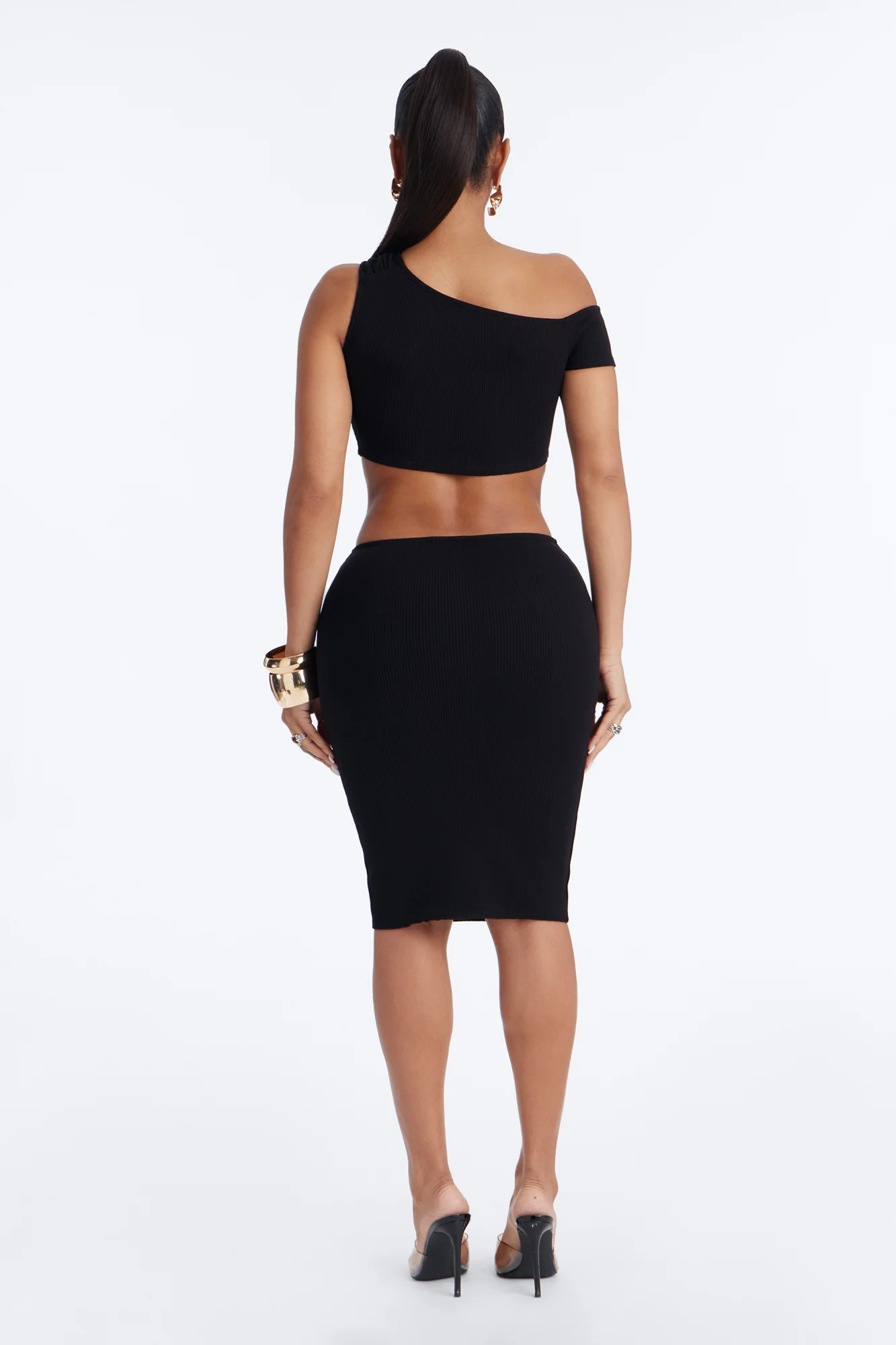 Scarlett Snatched Low Rise Skirt Set - Black - Image 4