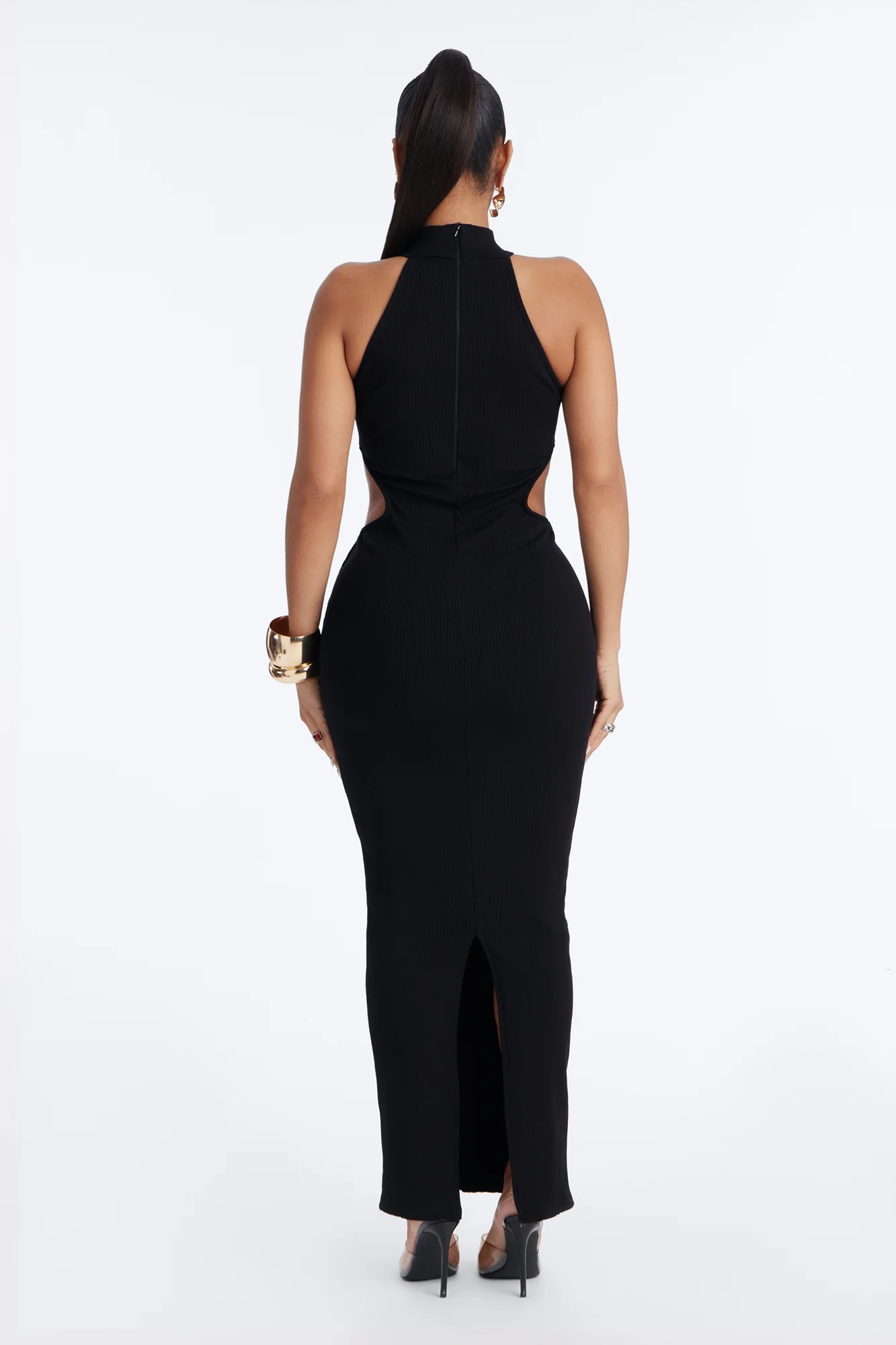 Scarlett Snatched Maxi Dress - Black - Image 4