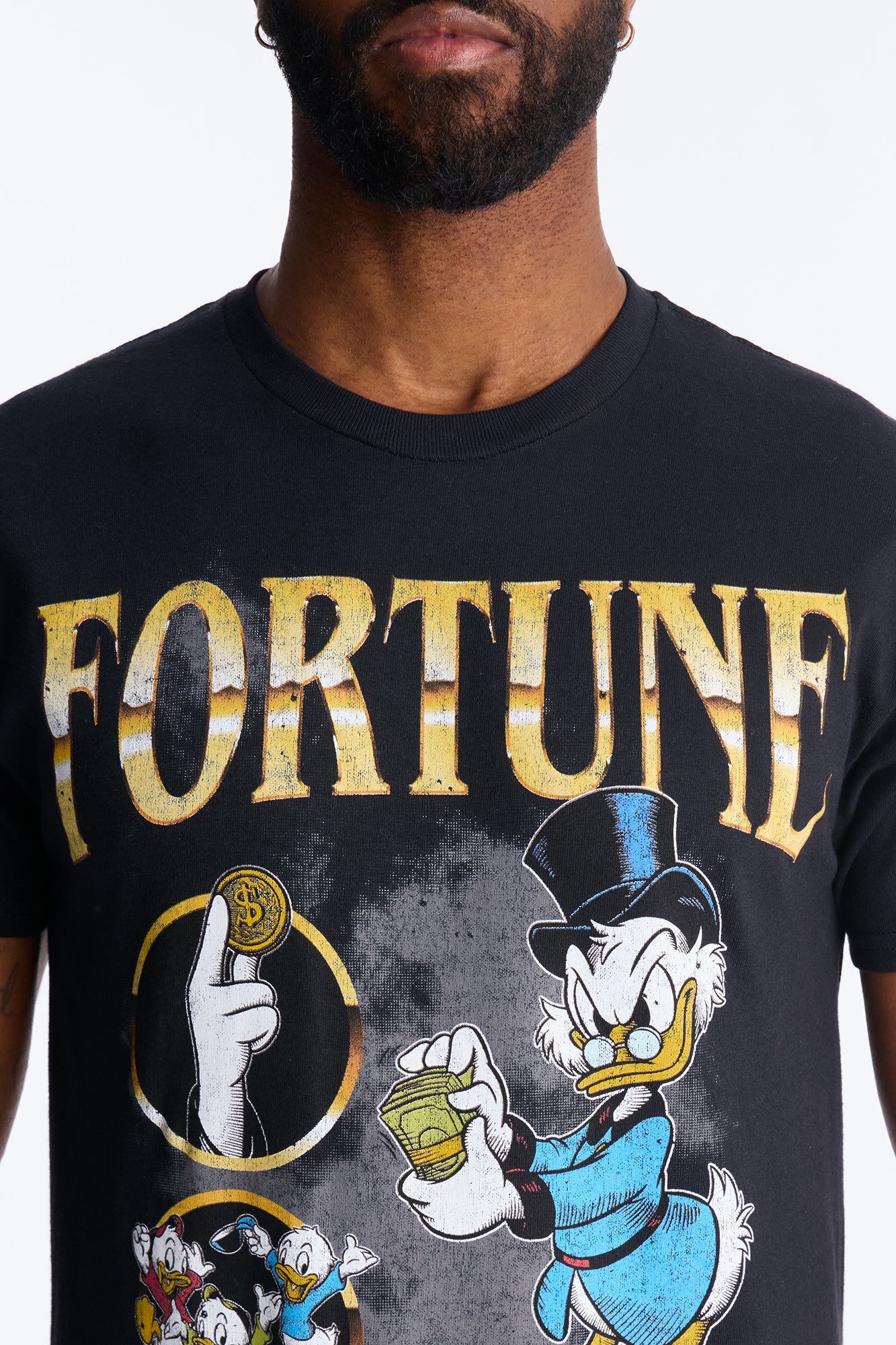 Scrooge McDuck Hustle Short Sleeve Tee - Black - Image 3