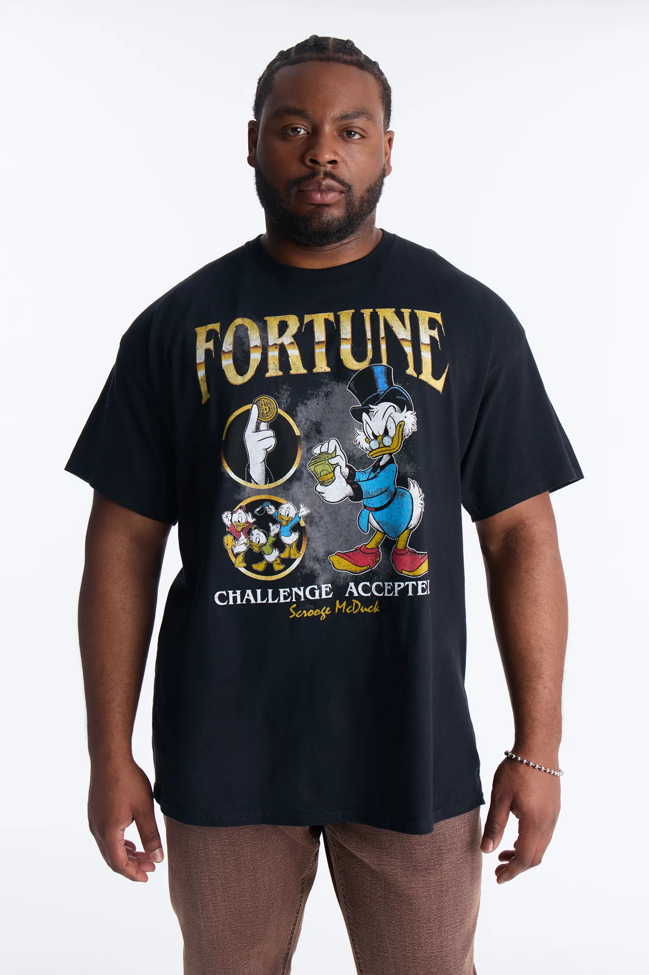 Scrooge McDuck Hustle Short Sleeve Tee - Black - Image 4