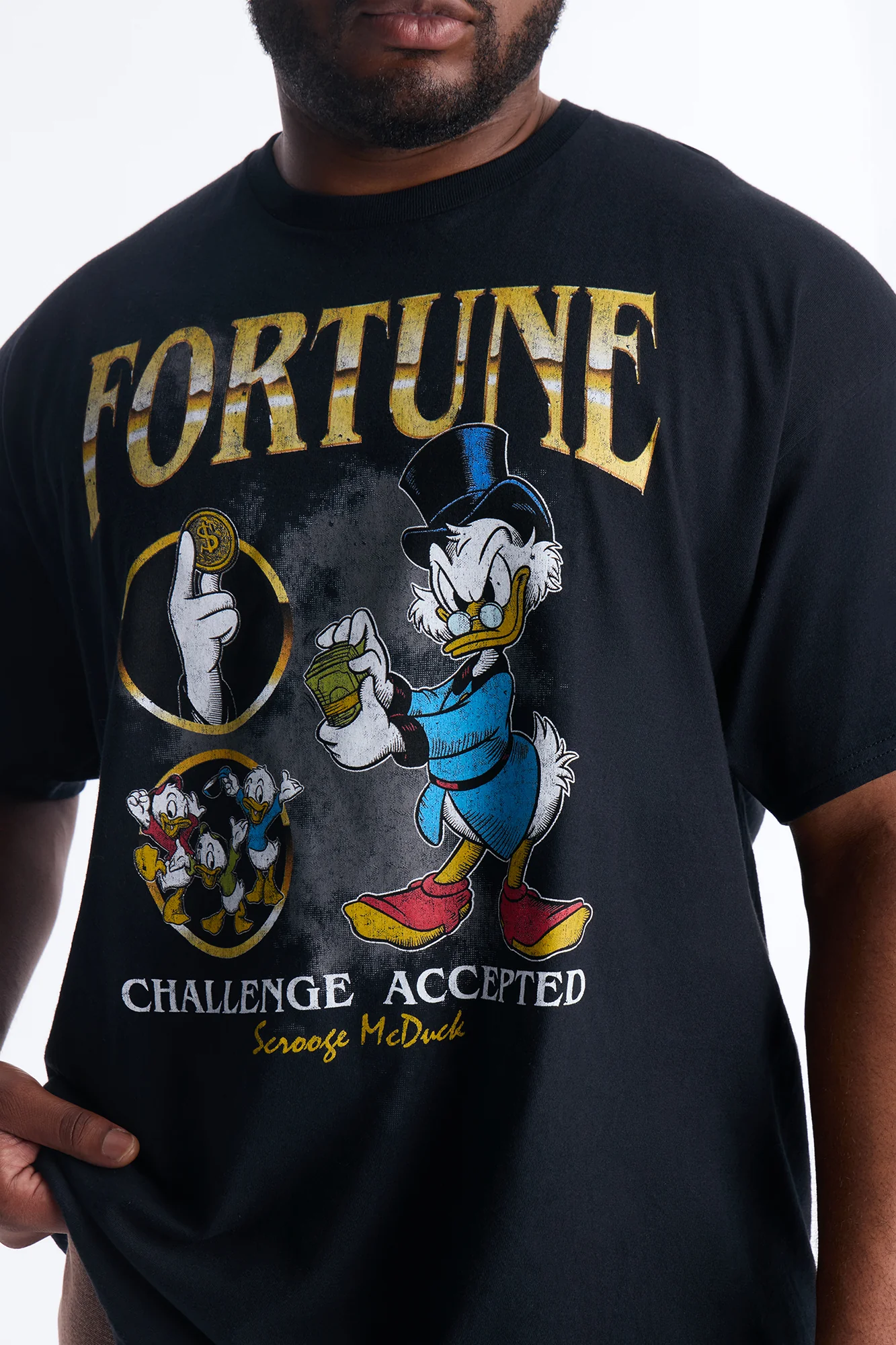 Scrooge McDuck Hustle Short Sleeve Tee - Black - Image 6