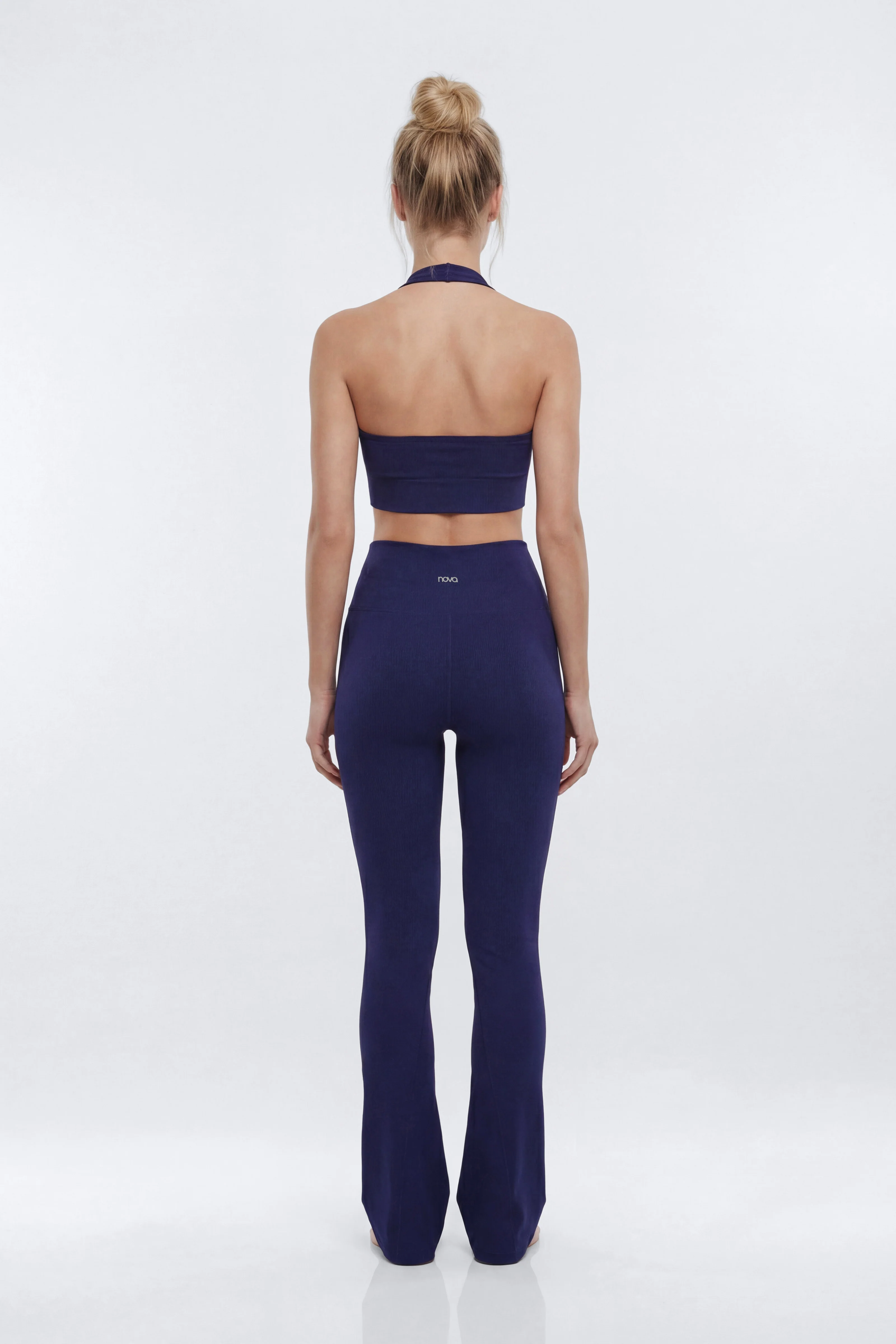 SeamlessLift™ 32″ High Rise Flare Legging - Navy - Image 3