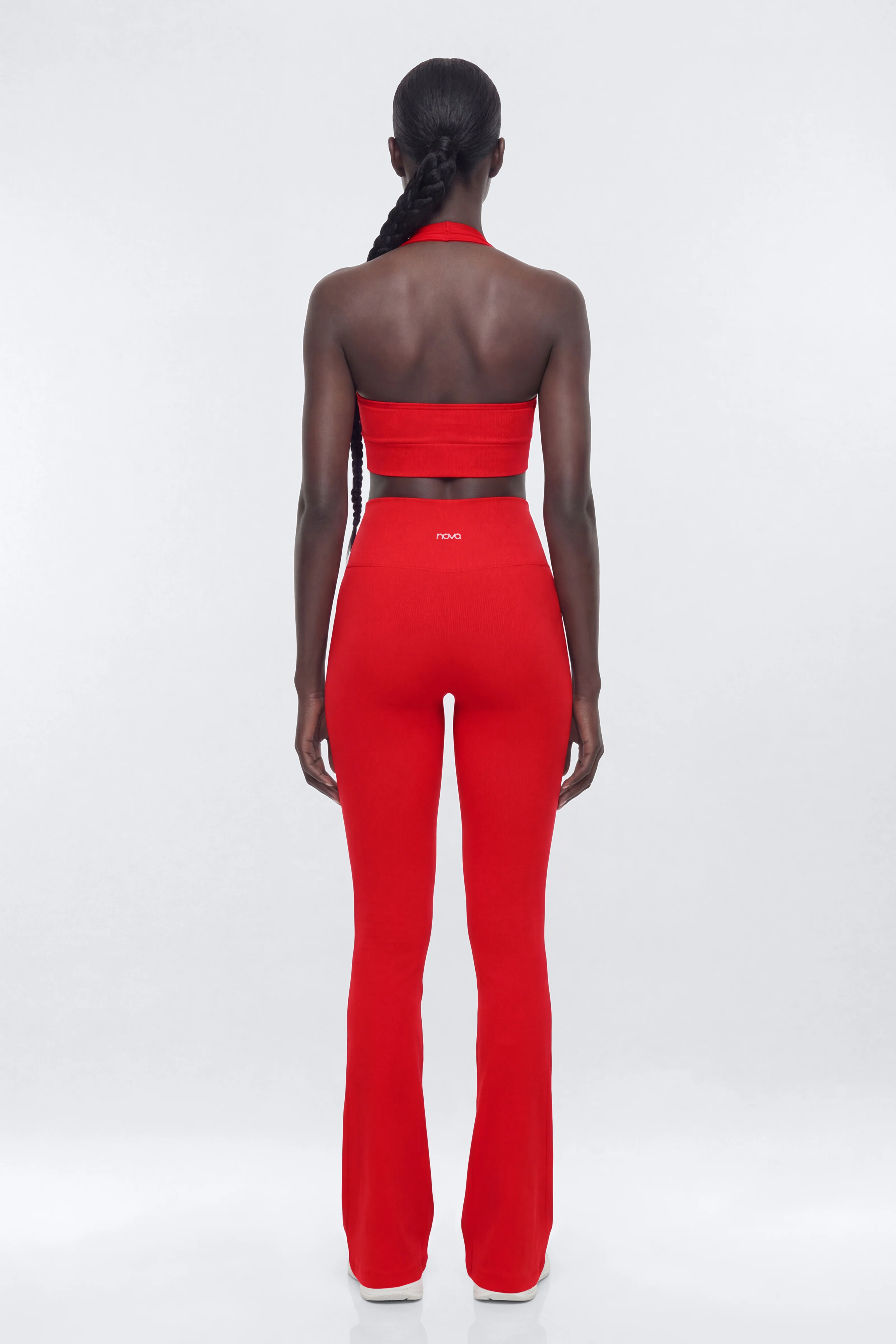 SeamlessLift™ 32″ High Rise Flare Legging - Red - Image 3