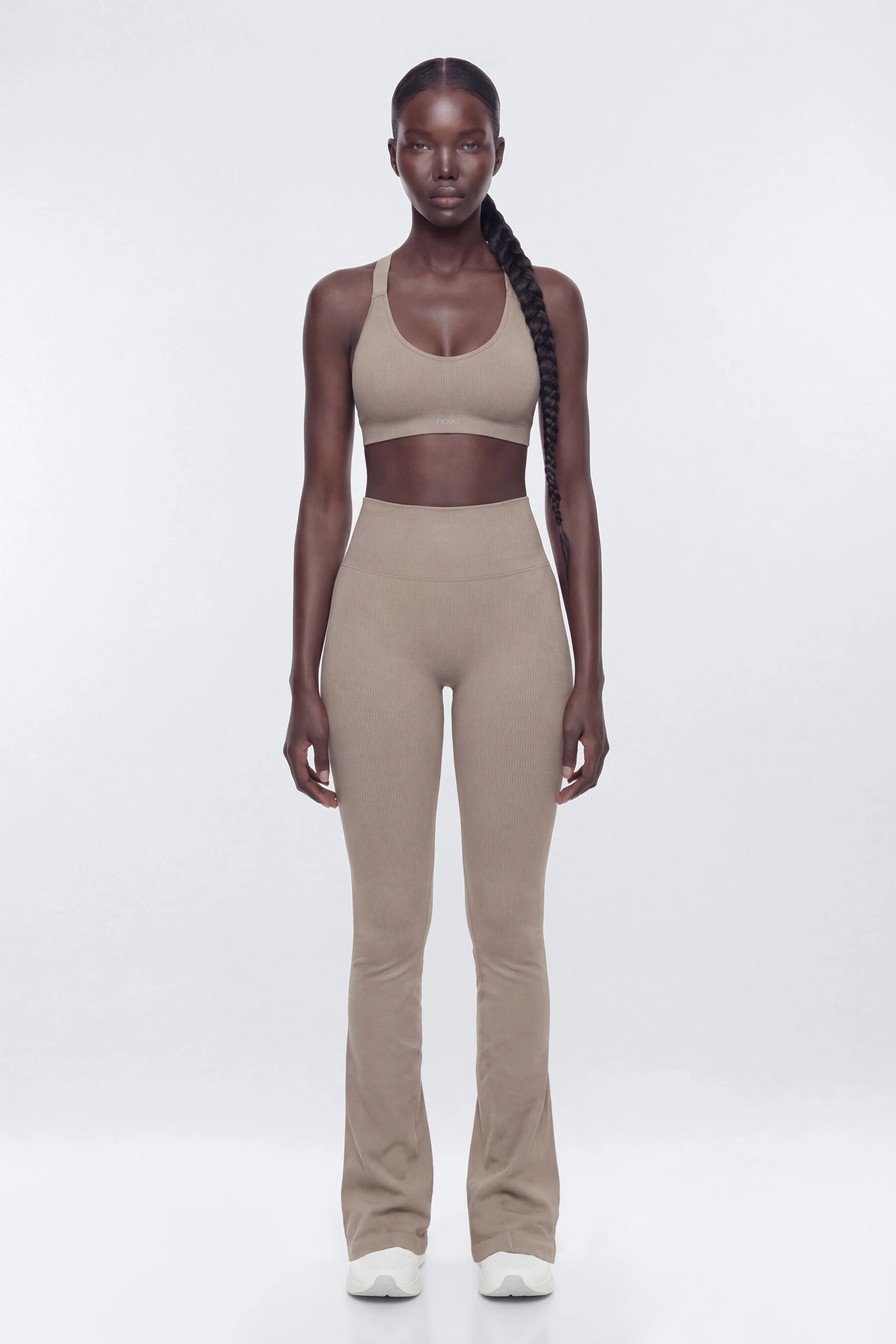 SeamlessLift™ 32″ High Rise Flare Legging - Taupe