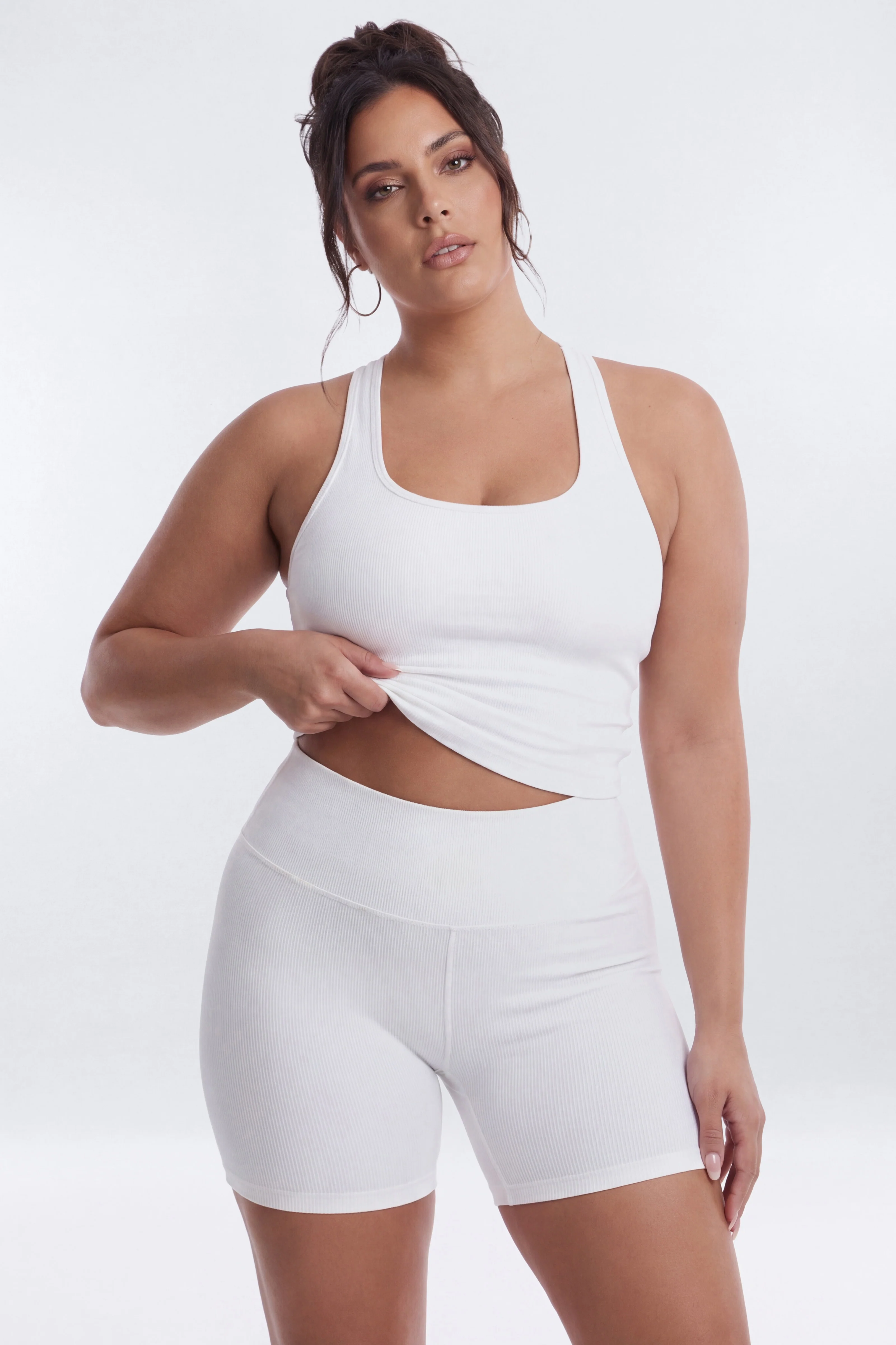 SeamlessLift™ 5″ High Rise Biker Short - Bright White - Image 5
