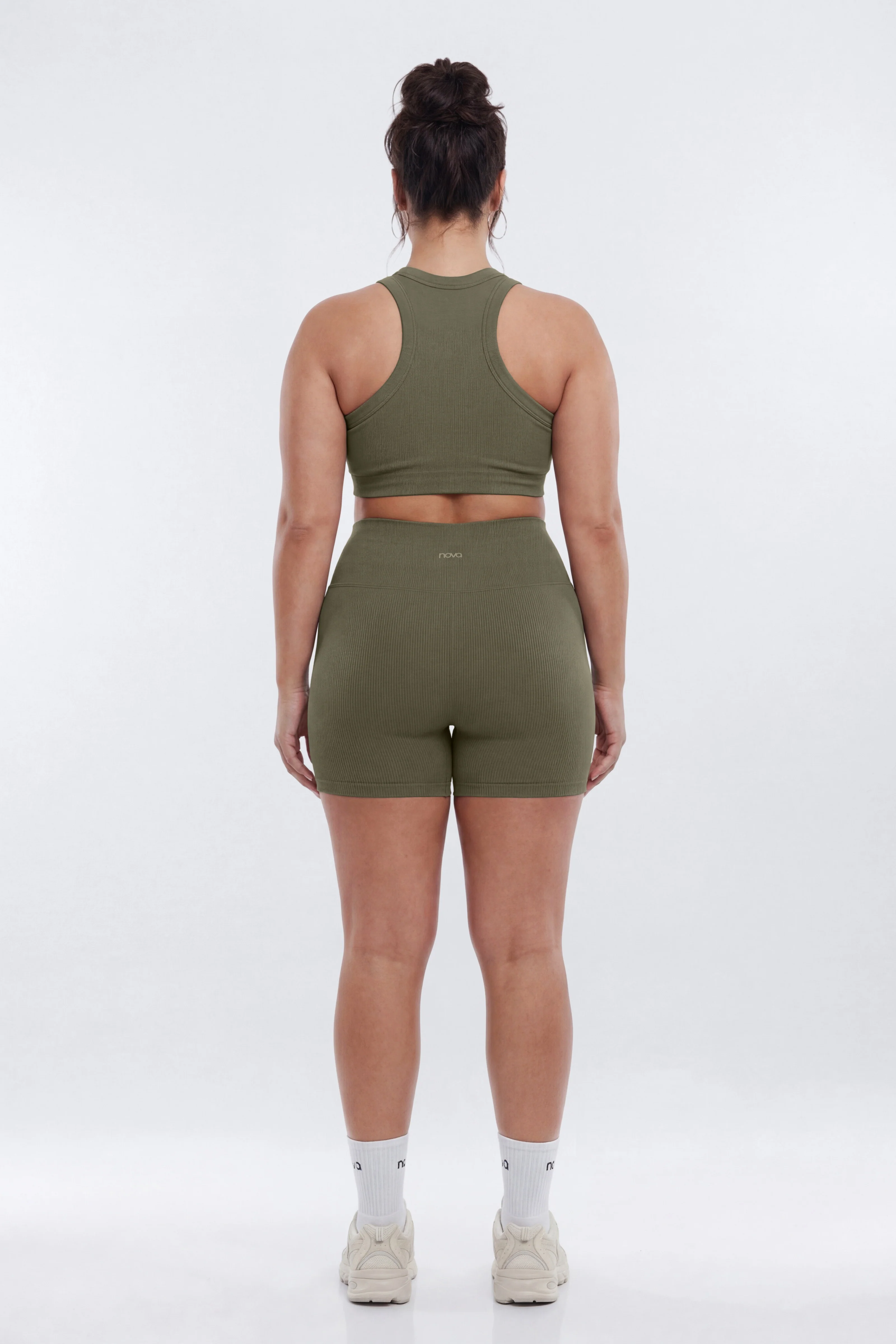 SeamlessLift™ 5″ High Rise Biker Short - Moss - Image 6
