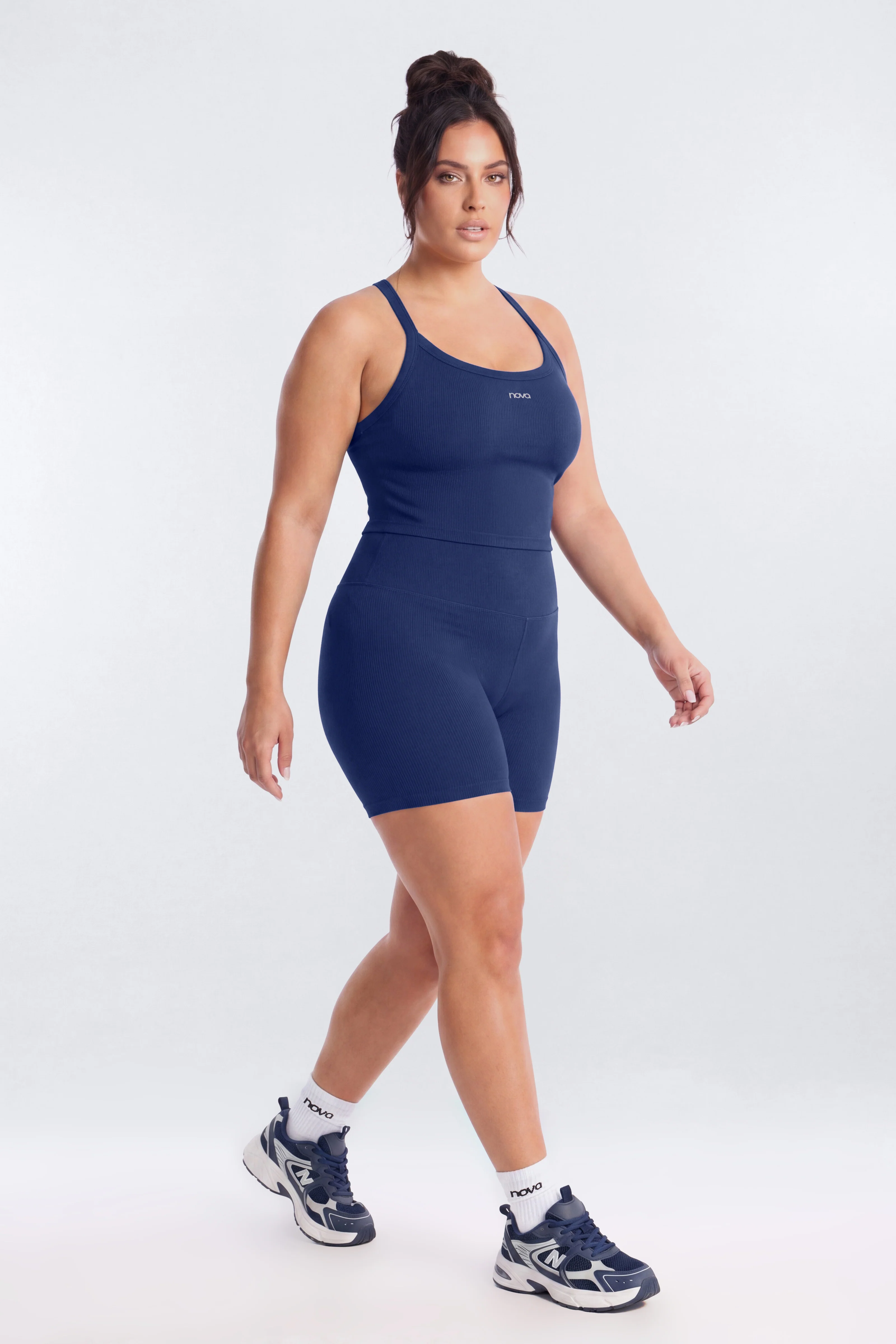SeamlessLift™ 5″ High Rise Biker Short - Navy - Image 7