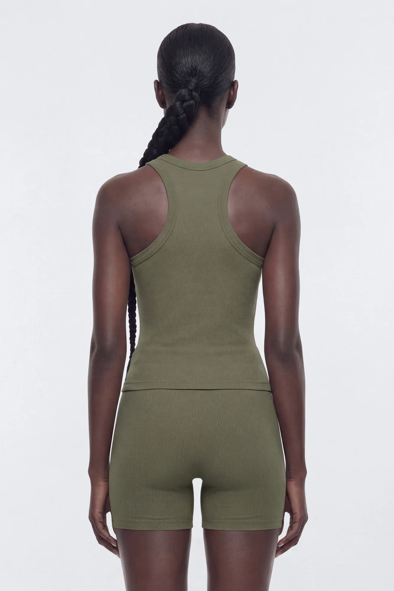 SeamlessLift™ Active Double Racer Tank - Moss - Image 3