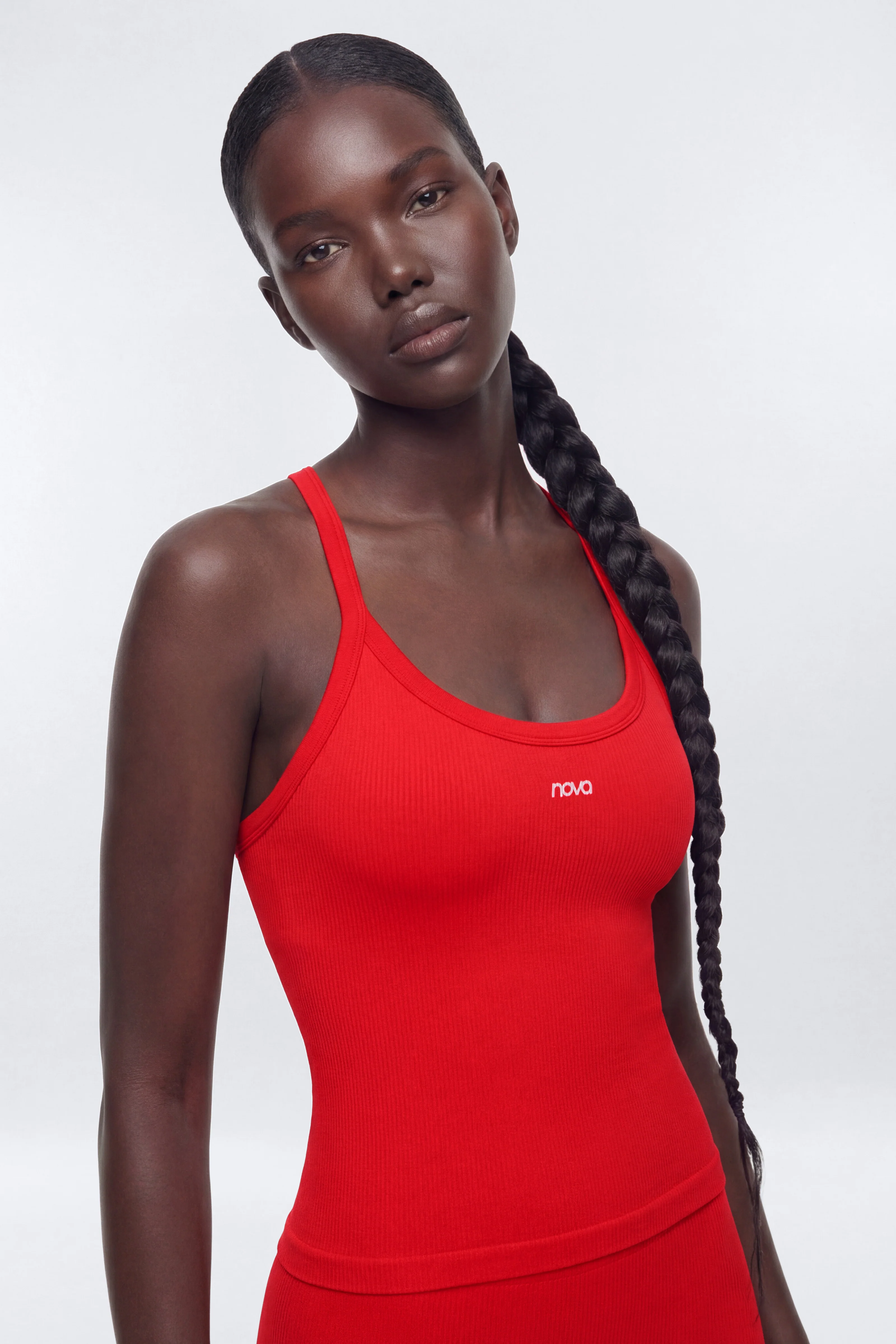 SeamlessLift™ Y Back Sports Top - Red