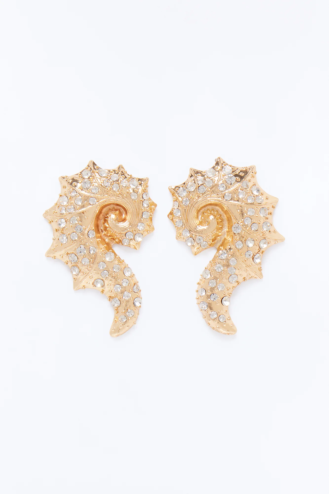 Seashell Shine Drop Earrings - Gold - Image 3