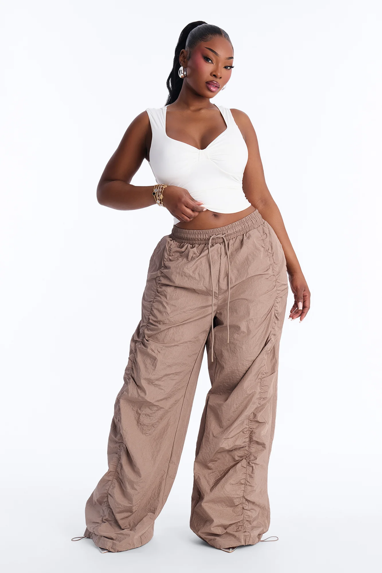 Second Skin Padded Sweetheart Neck Top - White - Image 6