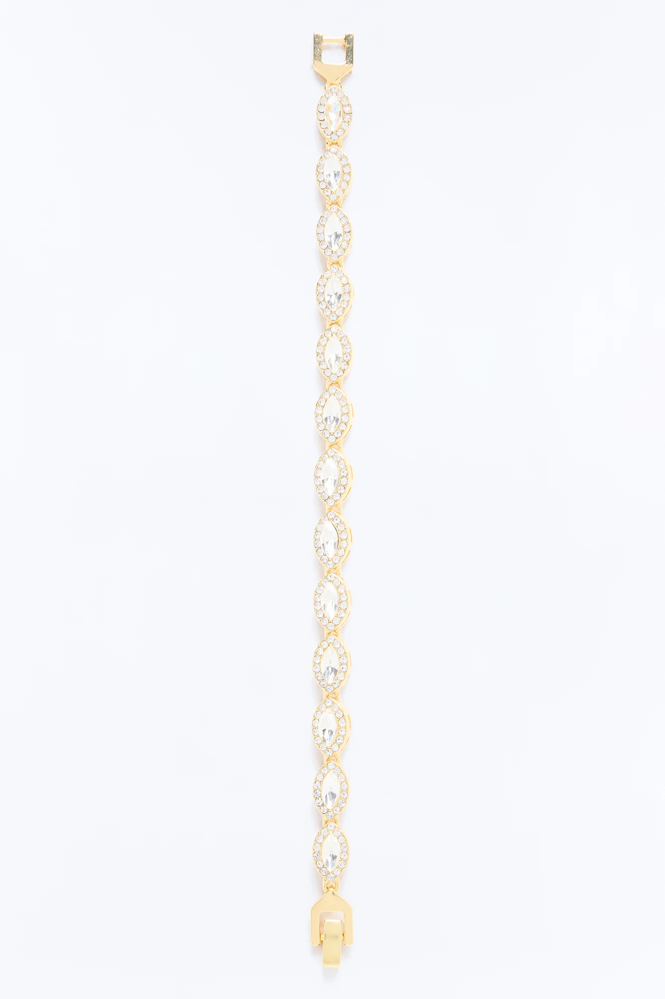 Seek No Evil Iced Evil Eye Bracelet - Gold