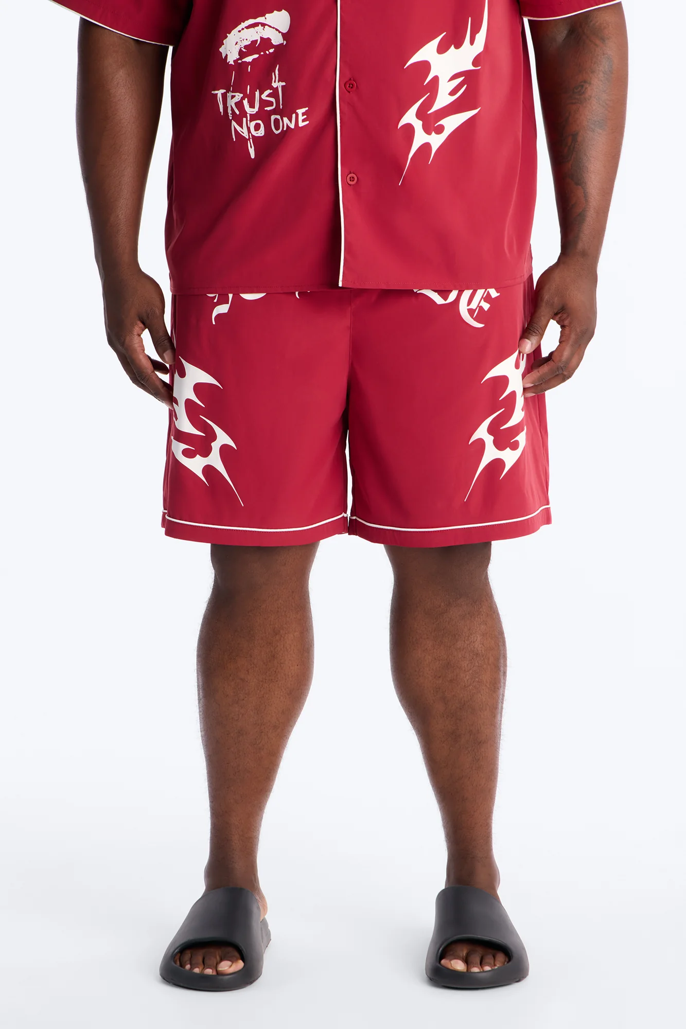 Self Made Vandal Swim Trunk 7″ - Red - Image 5