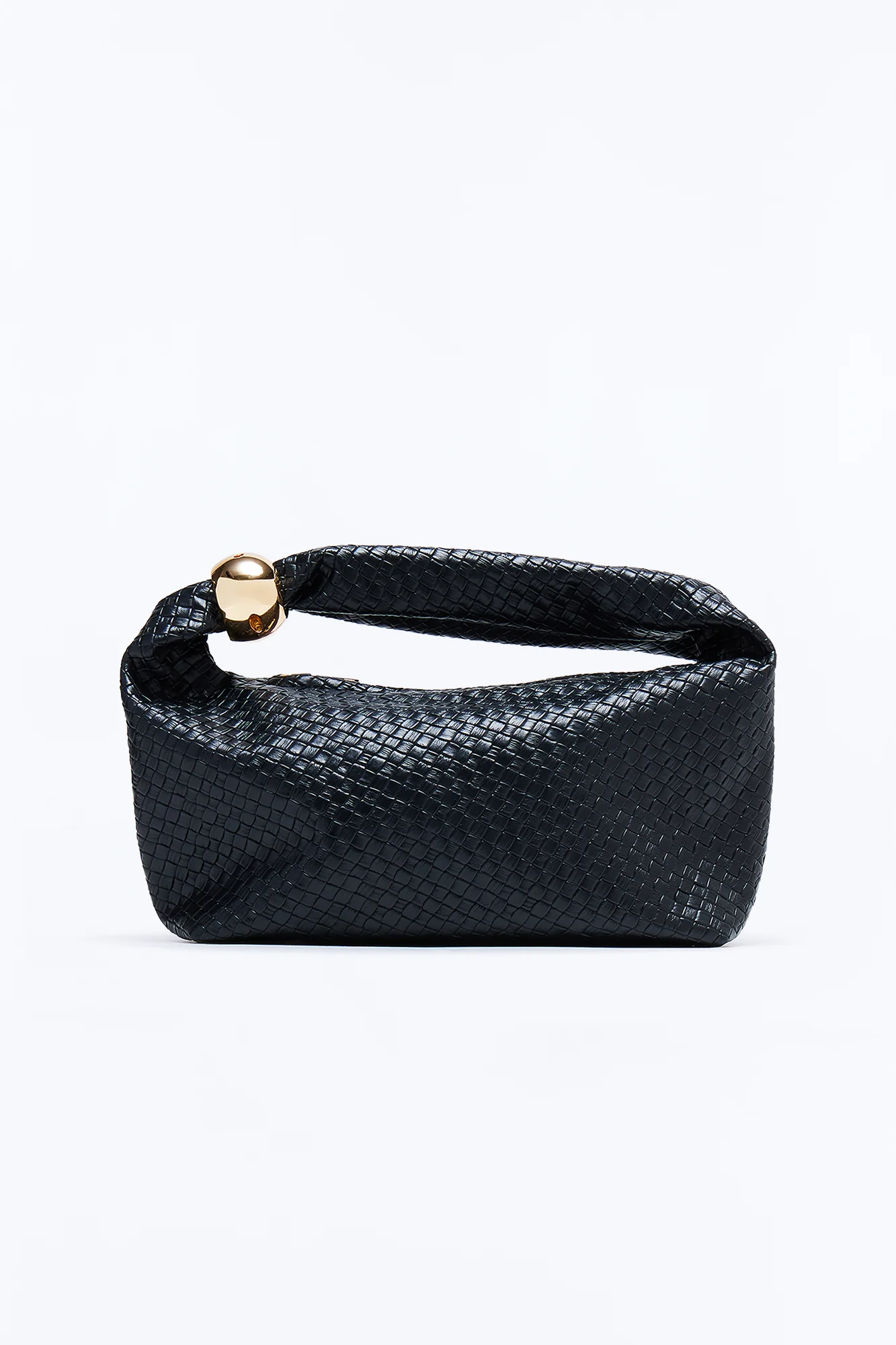 Sending Waves Faux Leather Shoulder Bag - Black