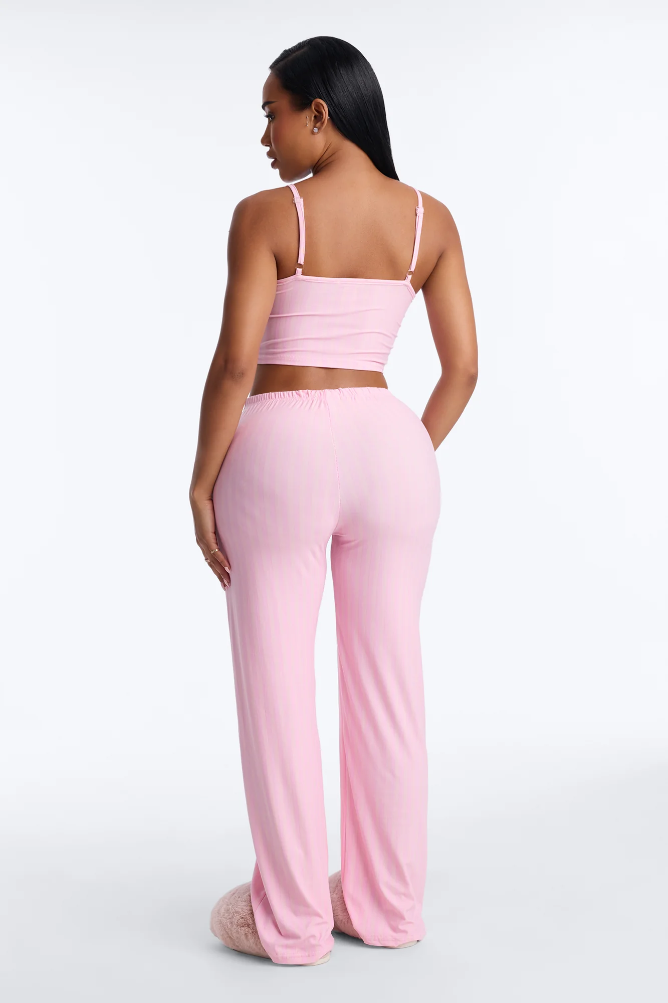 Sequin Bride Squad Cami PJ Pant Set - Pink - Image 3