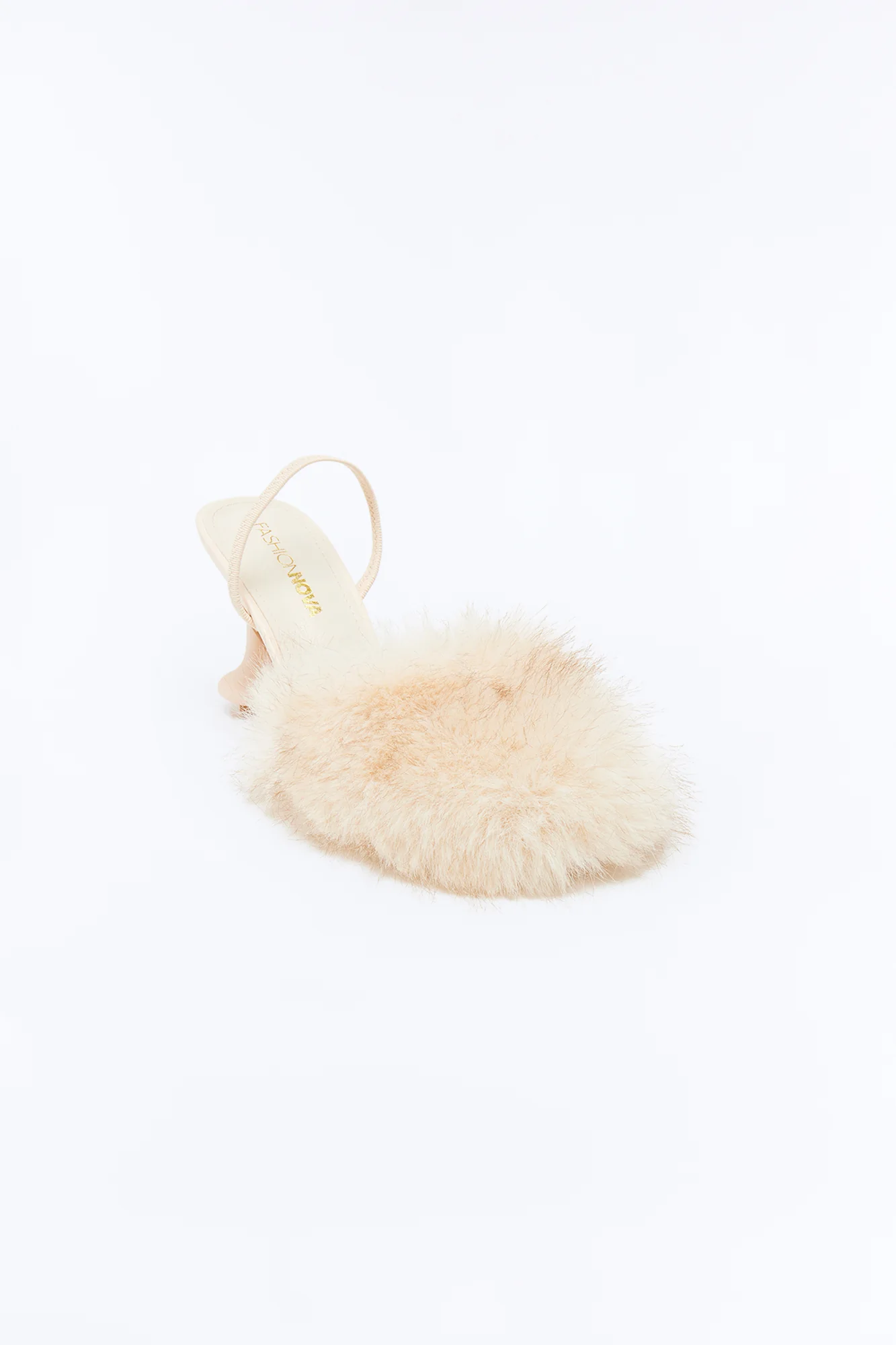 Serena Faux Fur Pumps - Beige - Image 2
