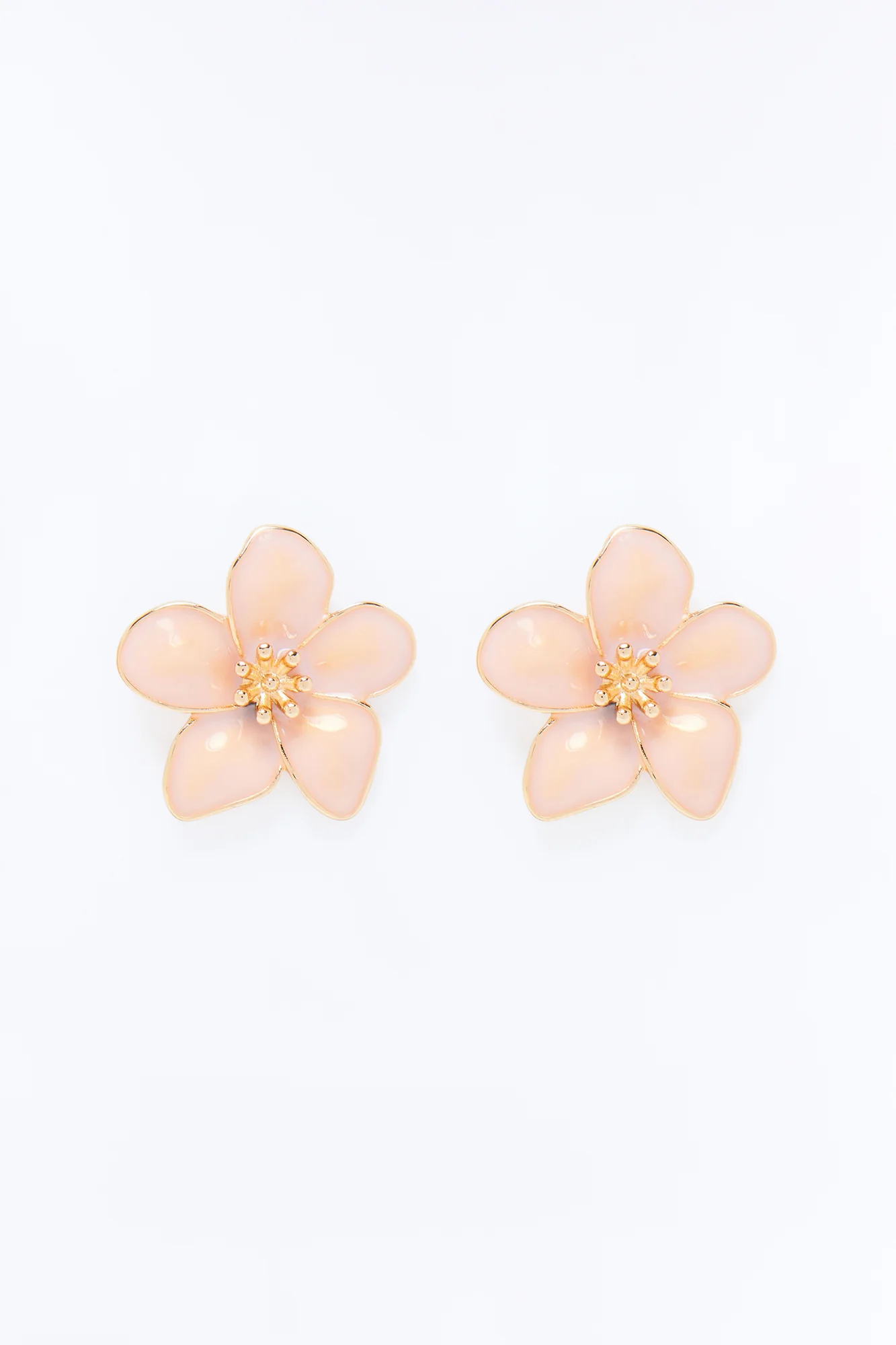 Serene Blossom Stud Earrings - Pink - Image 3