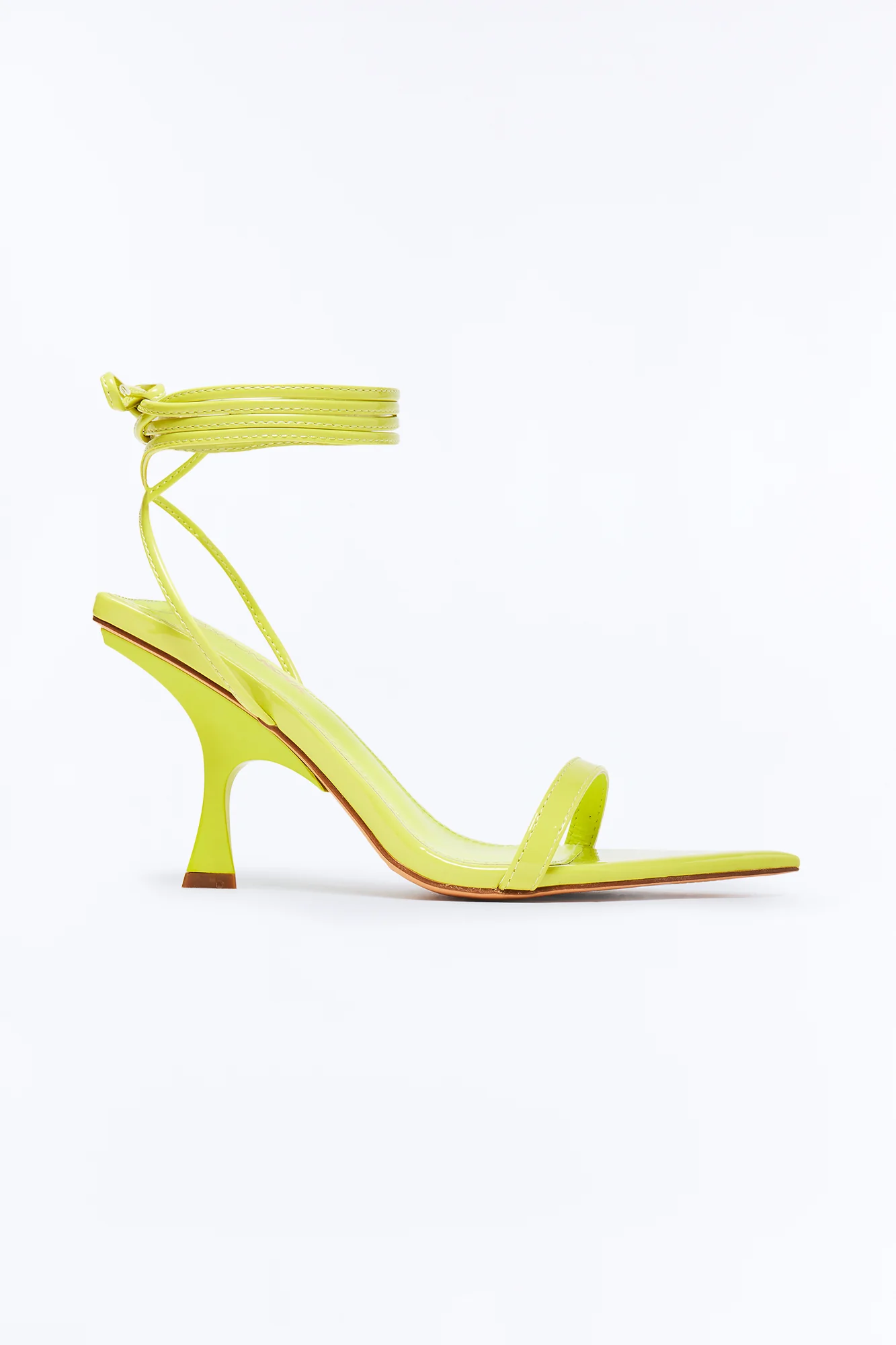 Serve Wrap Up Heels - Yellow