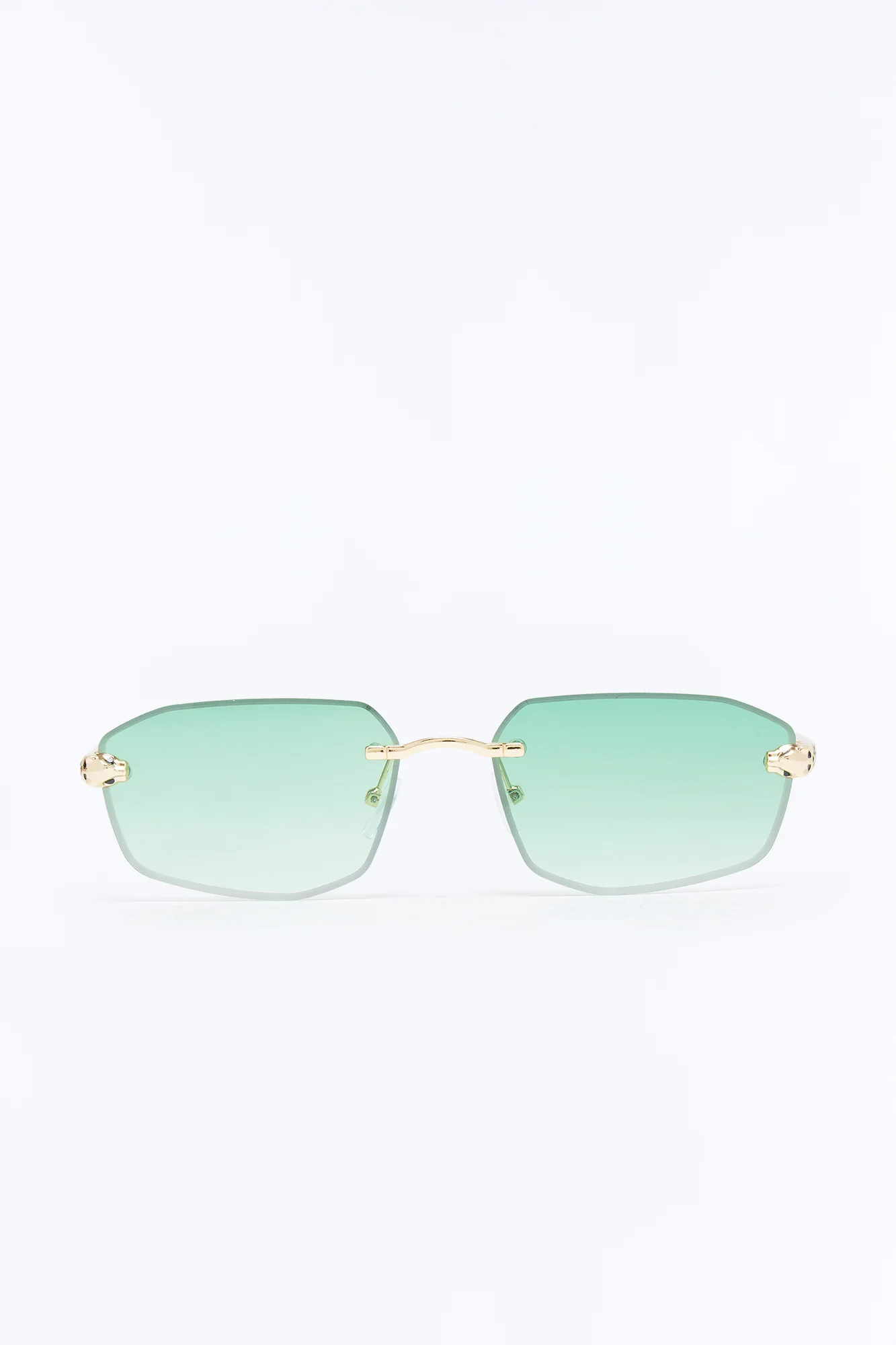Set Me Free Sunglasses - Gold/Green - Image 3
