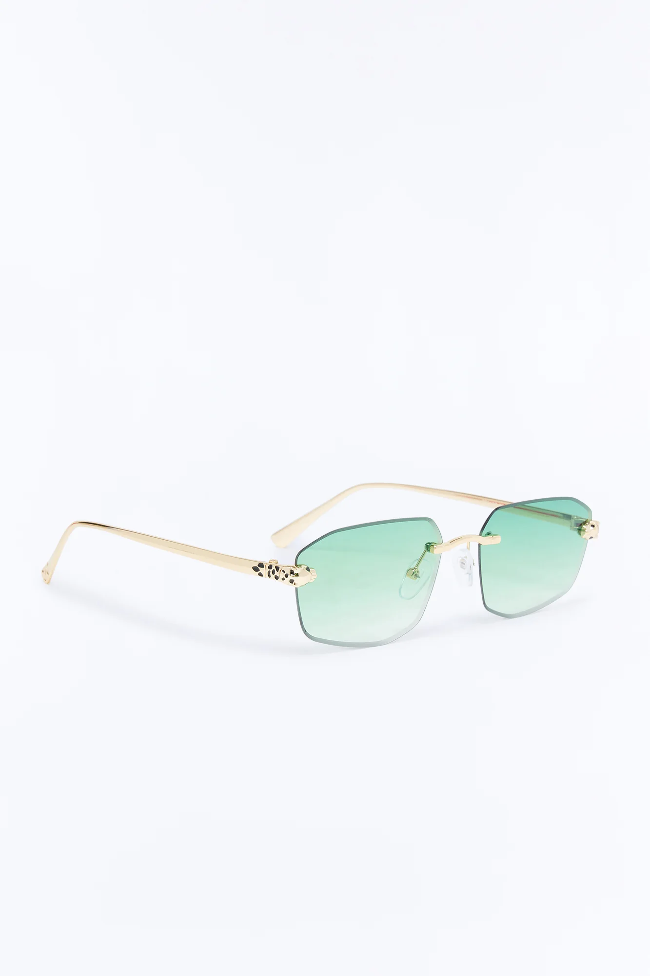 Set Me Free Sunglasses - Gold/Green - Image 4