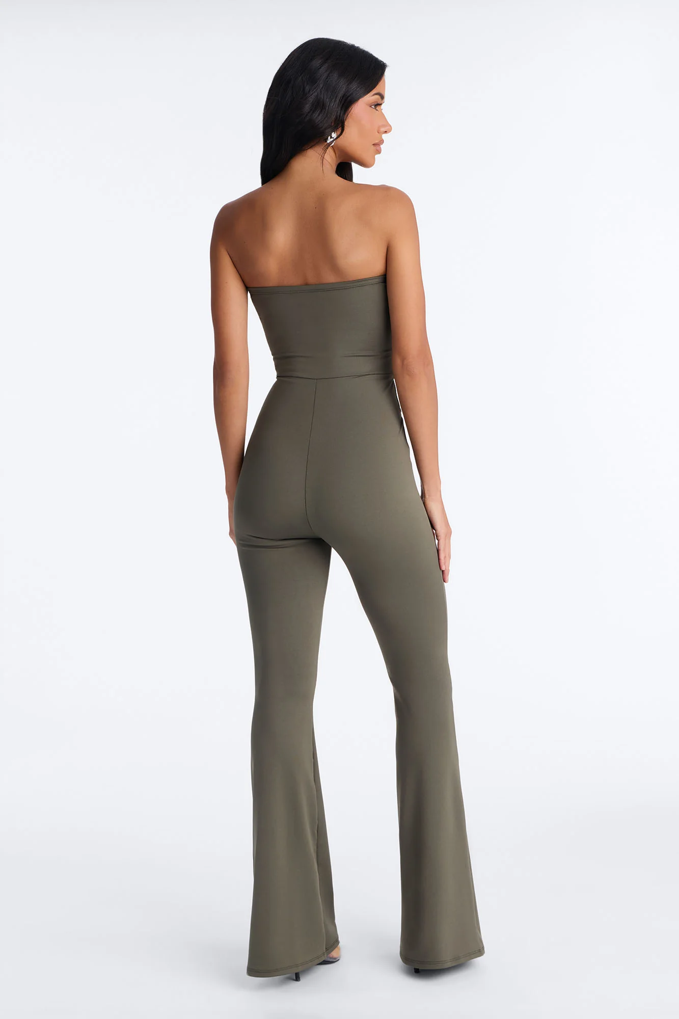 Set the Tone Strappy Wide Leg Jumpsuit - Olive - Image 3