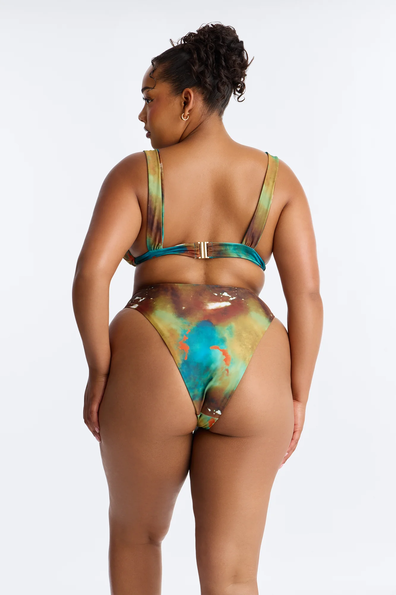 Shania Abstract Hardware 3 Piece Bikini Set - Multi Color - Image 9