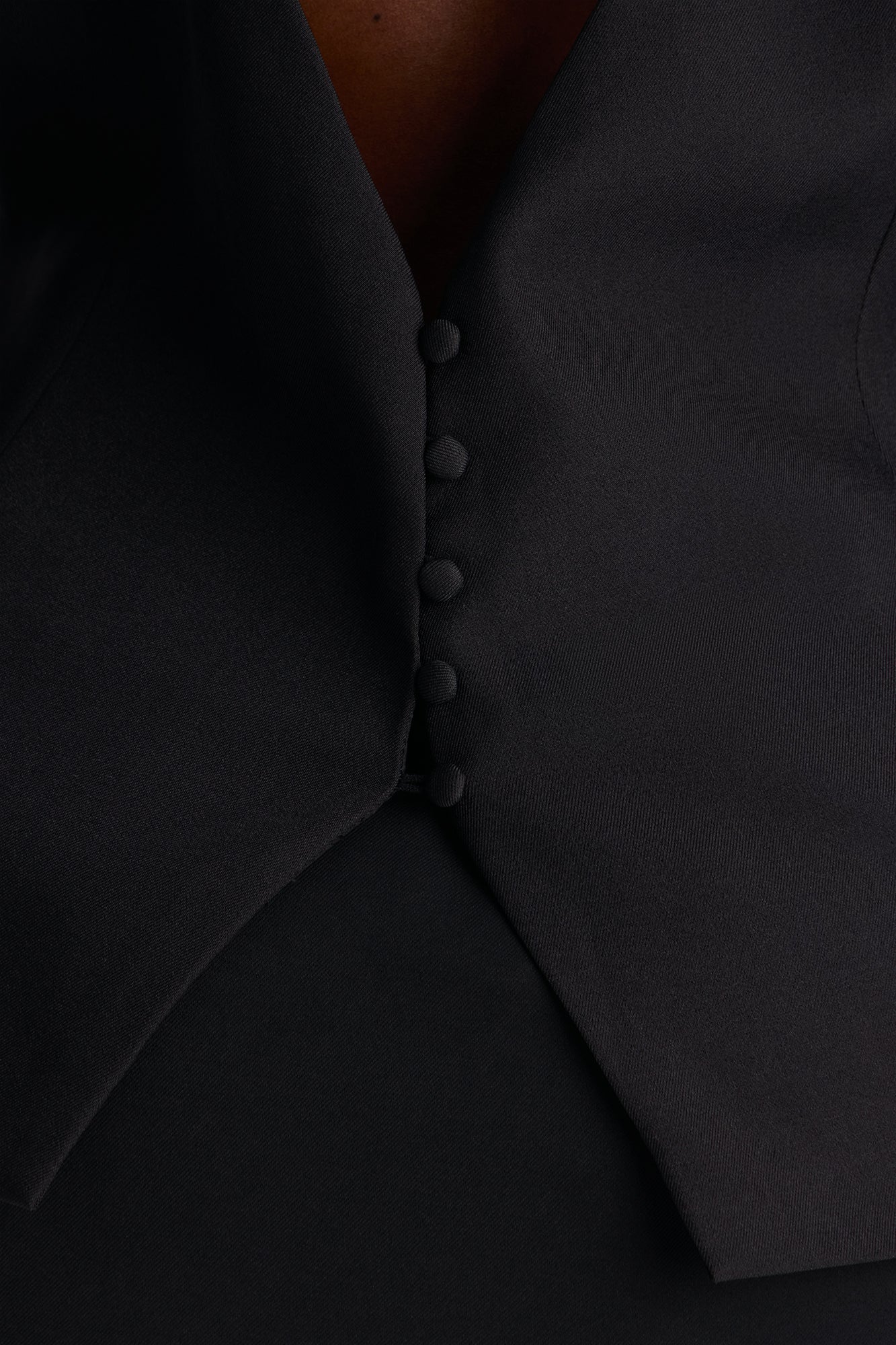 She Means Business Shoulder Pads Twill Top - Black - Image 6