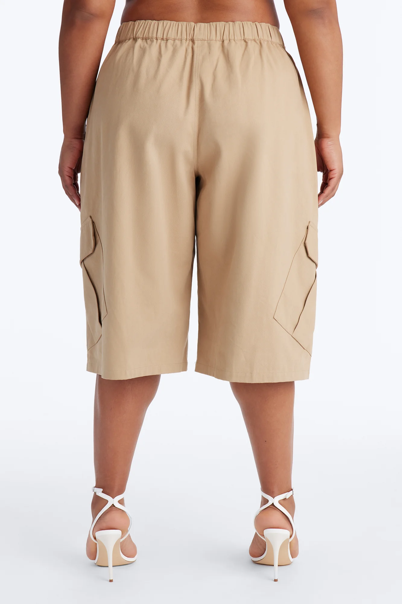 She's A Keeper Cargo Bermuda Short - Khaki - Image 6