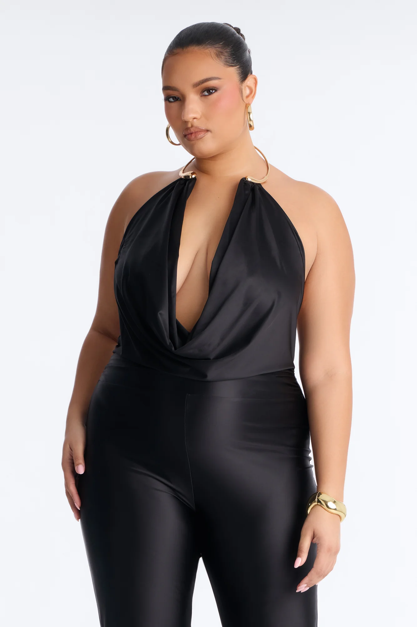 She's All That Wire Neck Jumpsuit - Black - Image 6