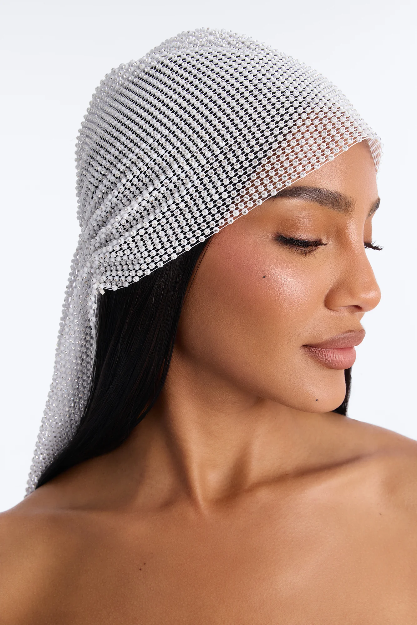 Shining Star Head Scarf - White